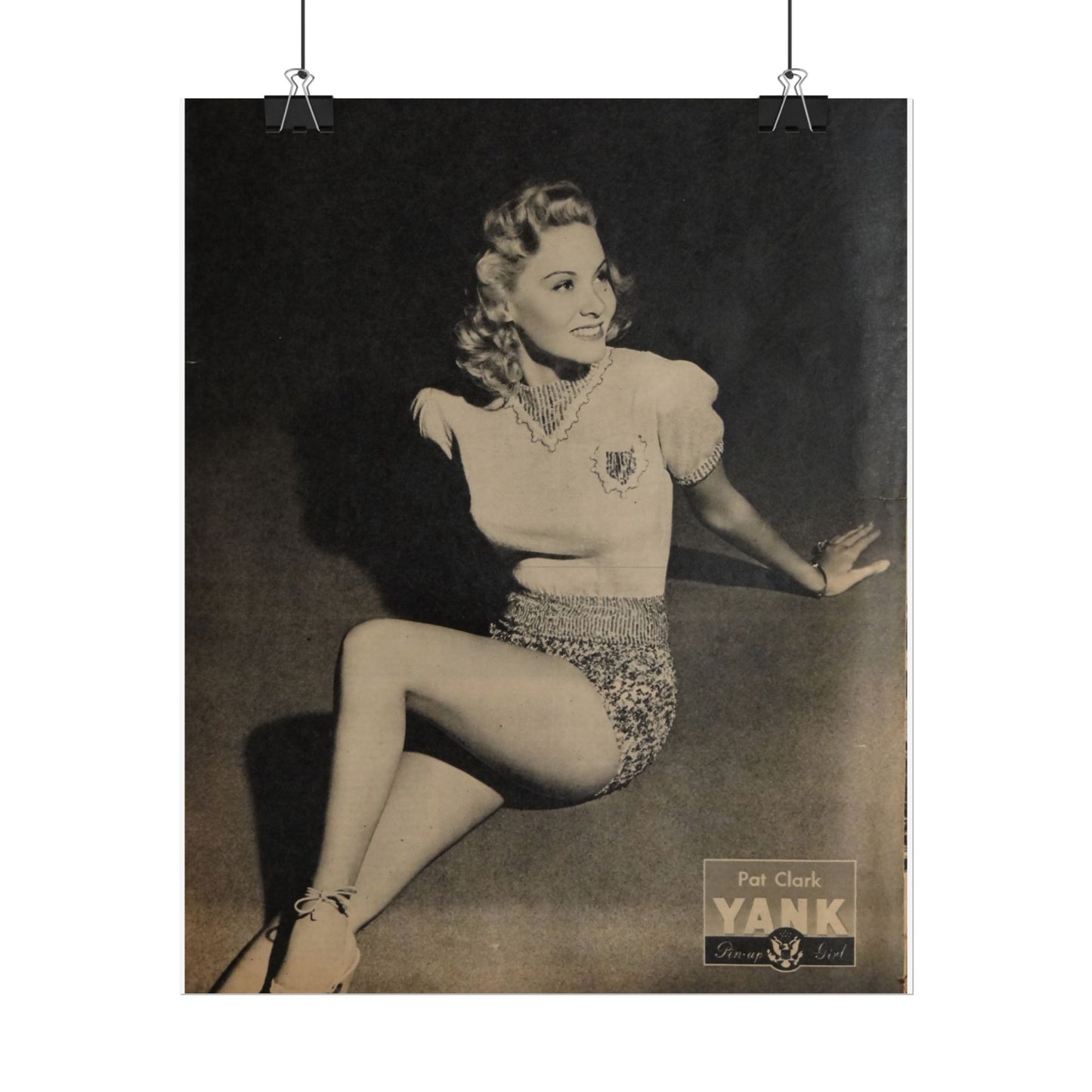 Pin Up Girl Pat Clark Rolled Poster