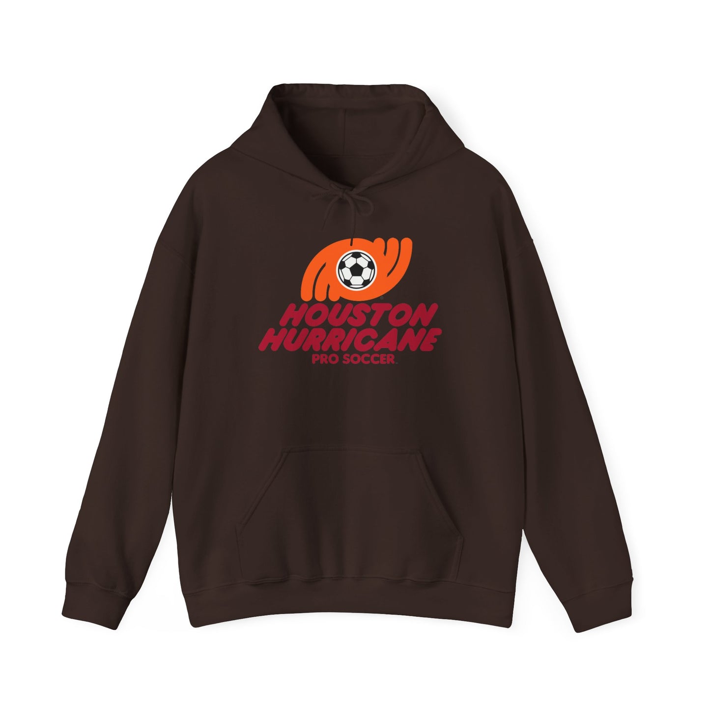 Houston Hurricane Soccer Hoodie - Unisex, Cozy Cotton-Poly Blend, Adjustable Hood, Pouch Pocket