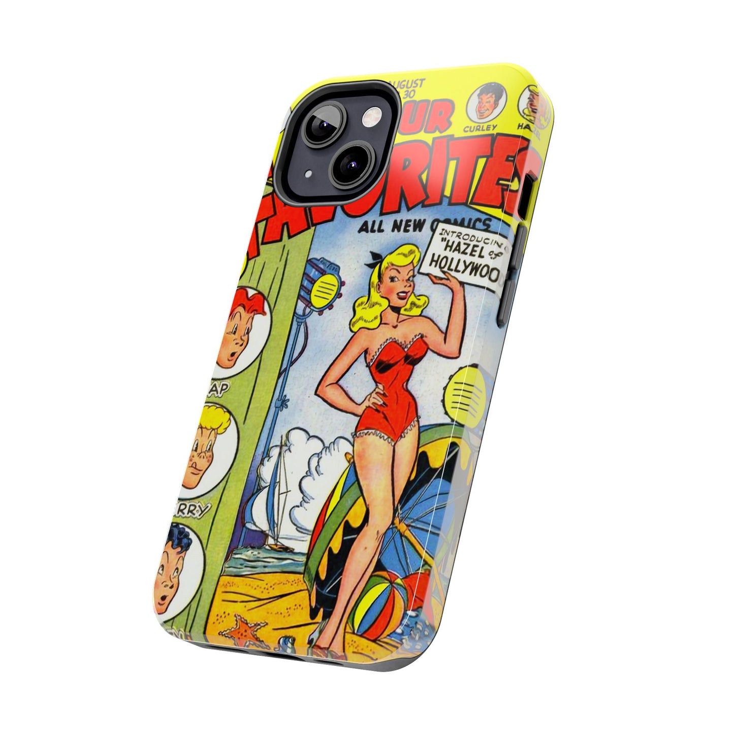 Vintage Comic Book Phone Case - Retro Art Design - Old School Male 