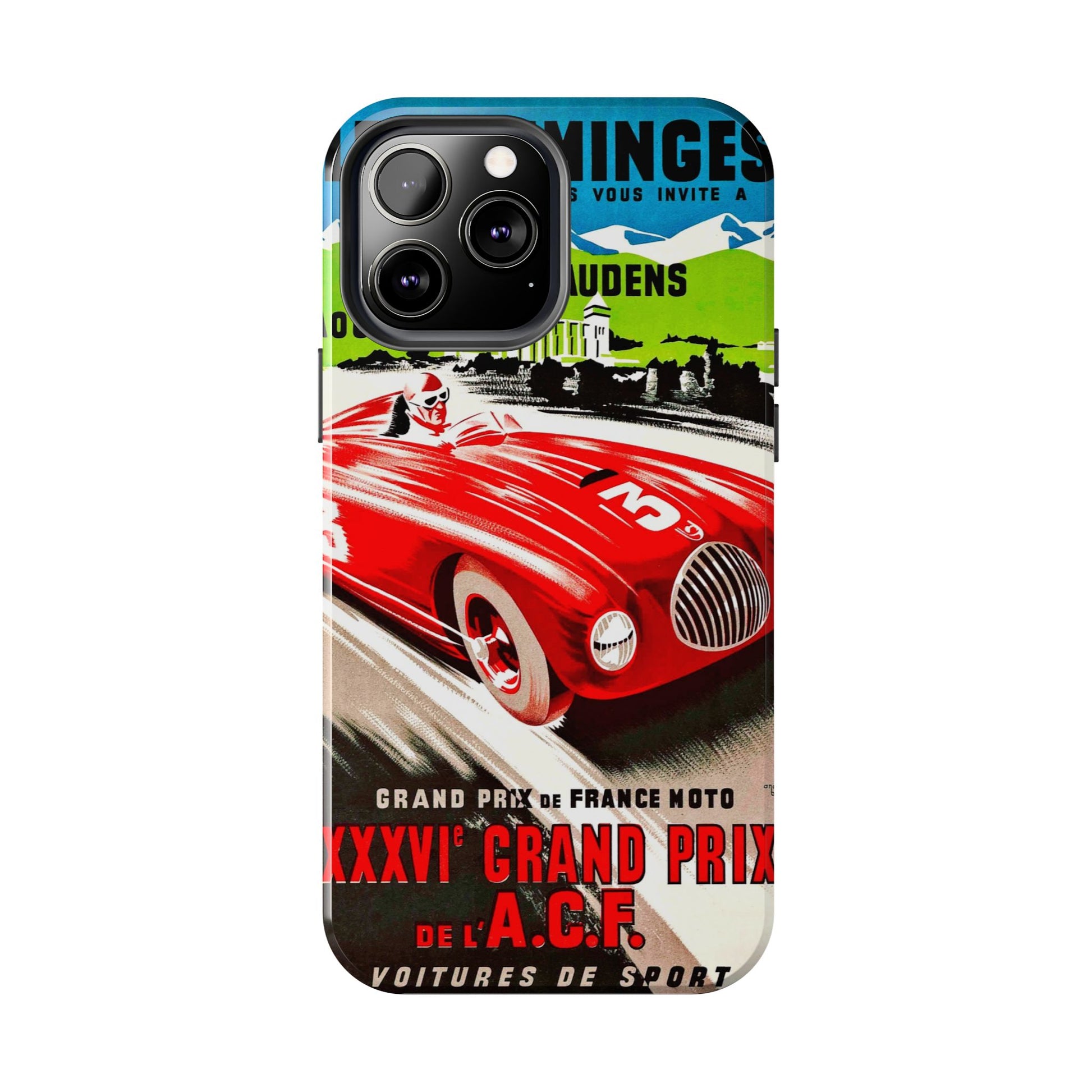 Vintage Racing Tough Phone Cases - Old School Male 