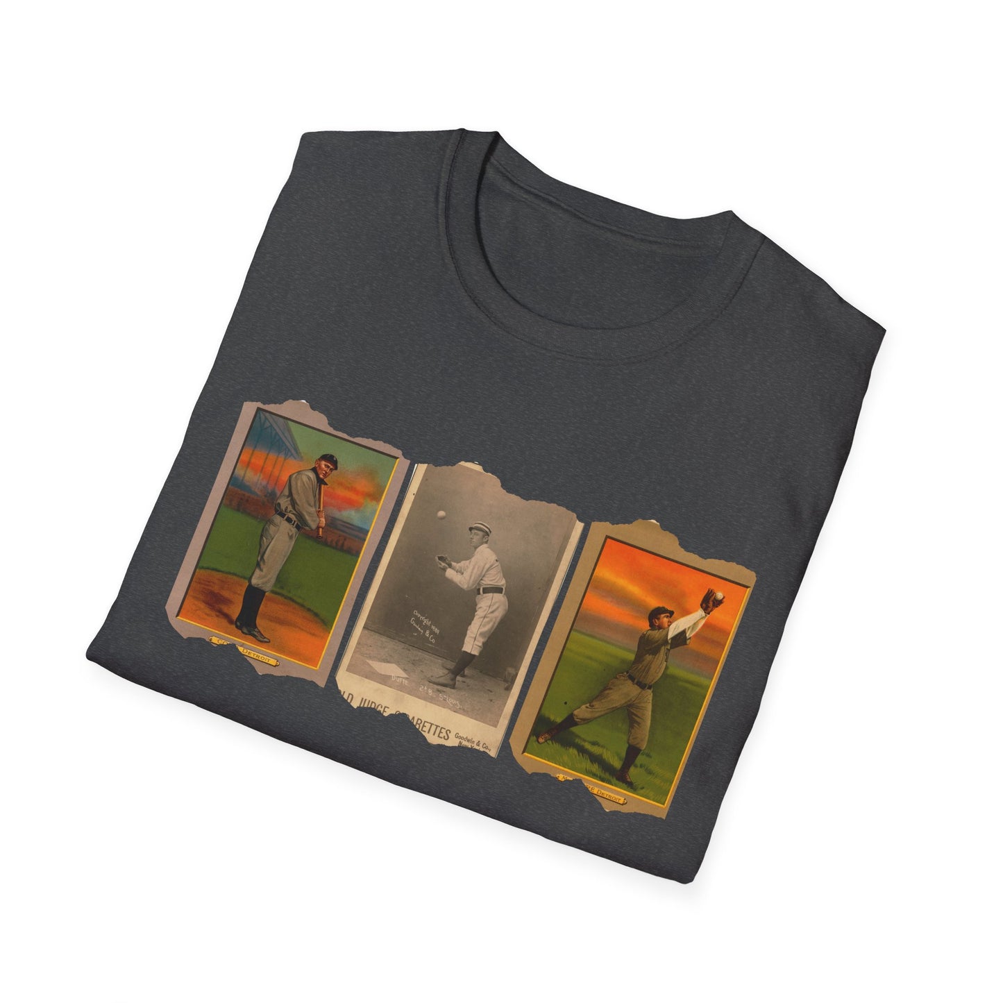 Retro Baseball Card Graphic Unisex Softstyle Tee