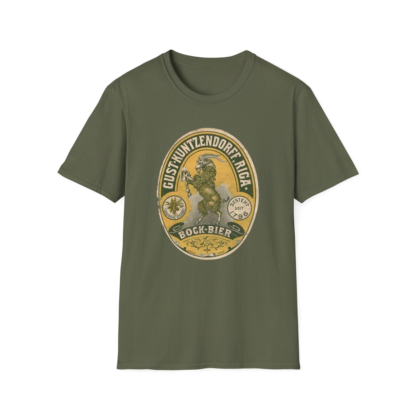 Sip in Style With This Vintage Bock Beer Unisex Softstyle Tee - Pure Cotton Comfort!