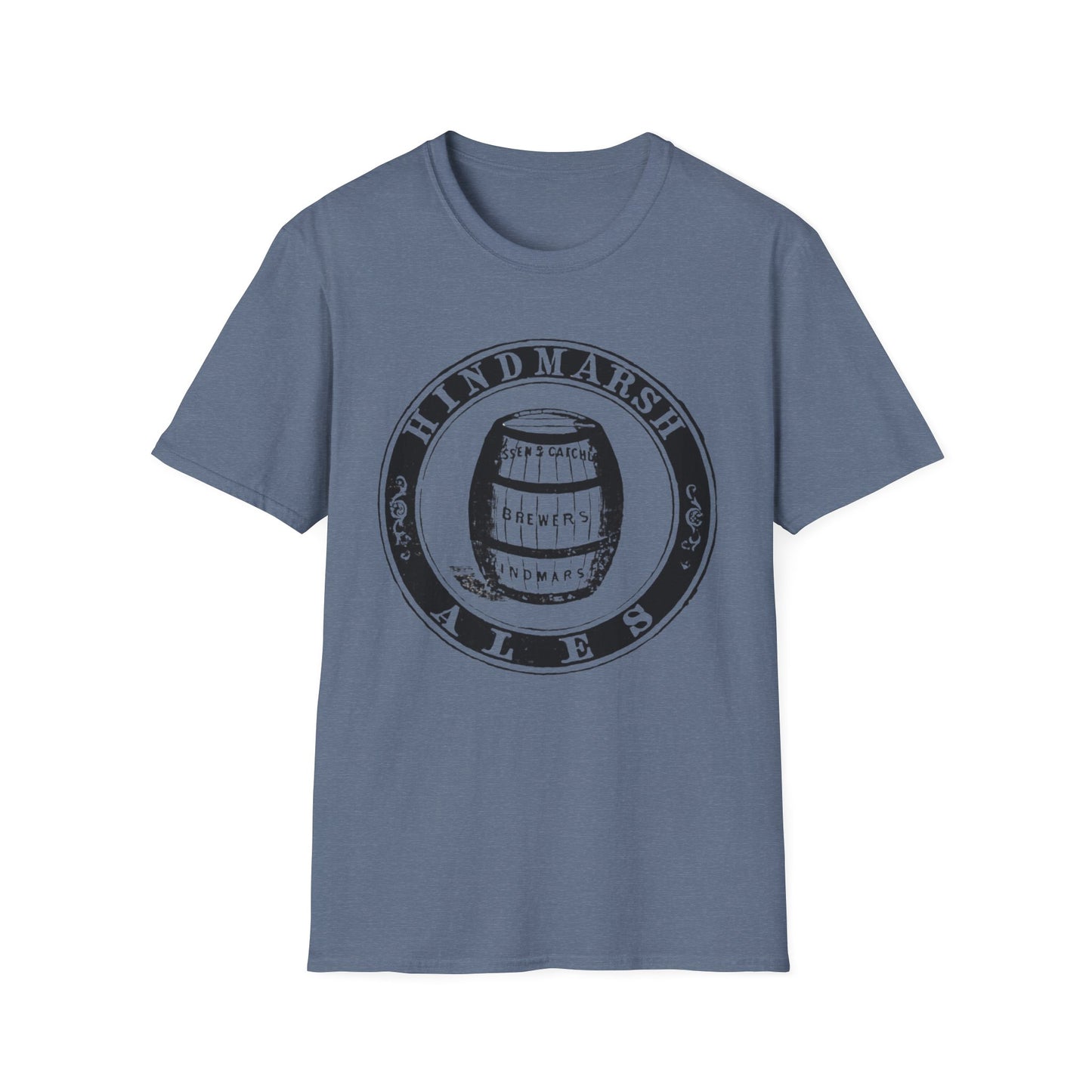 Vintage Hindmarsh Ales Unisex T-Shirt - 100% Cotton Softstyle Tee for Beer Lovers