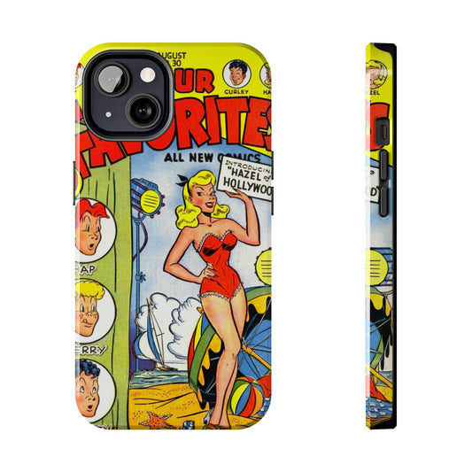 Vintage Comic Book Phone Case - Retro Art Design - Old School Male 