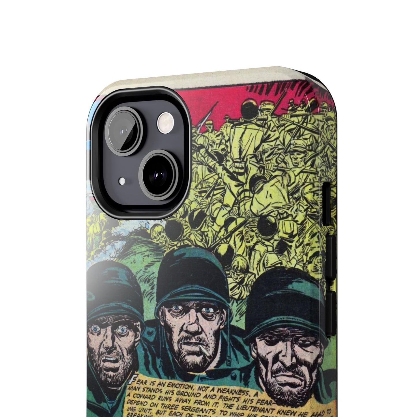 Vintage Military Comic-Inspired Phone Case - Old School Male 