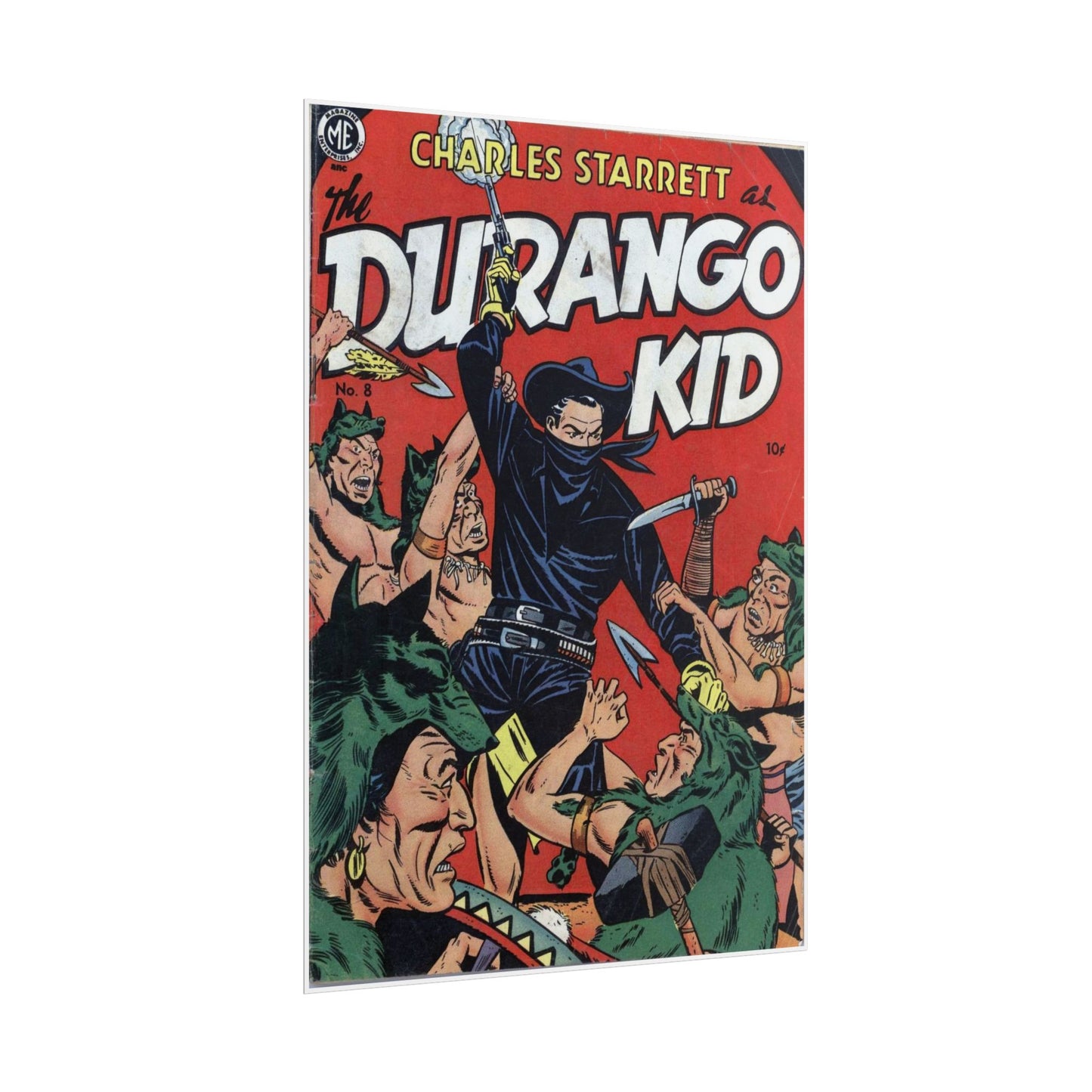 1950s Durango Kid Comic Book Cover Poster Print