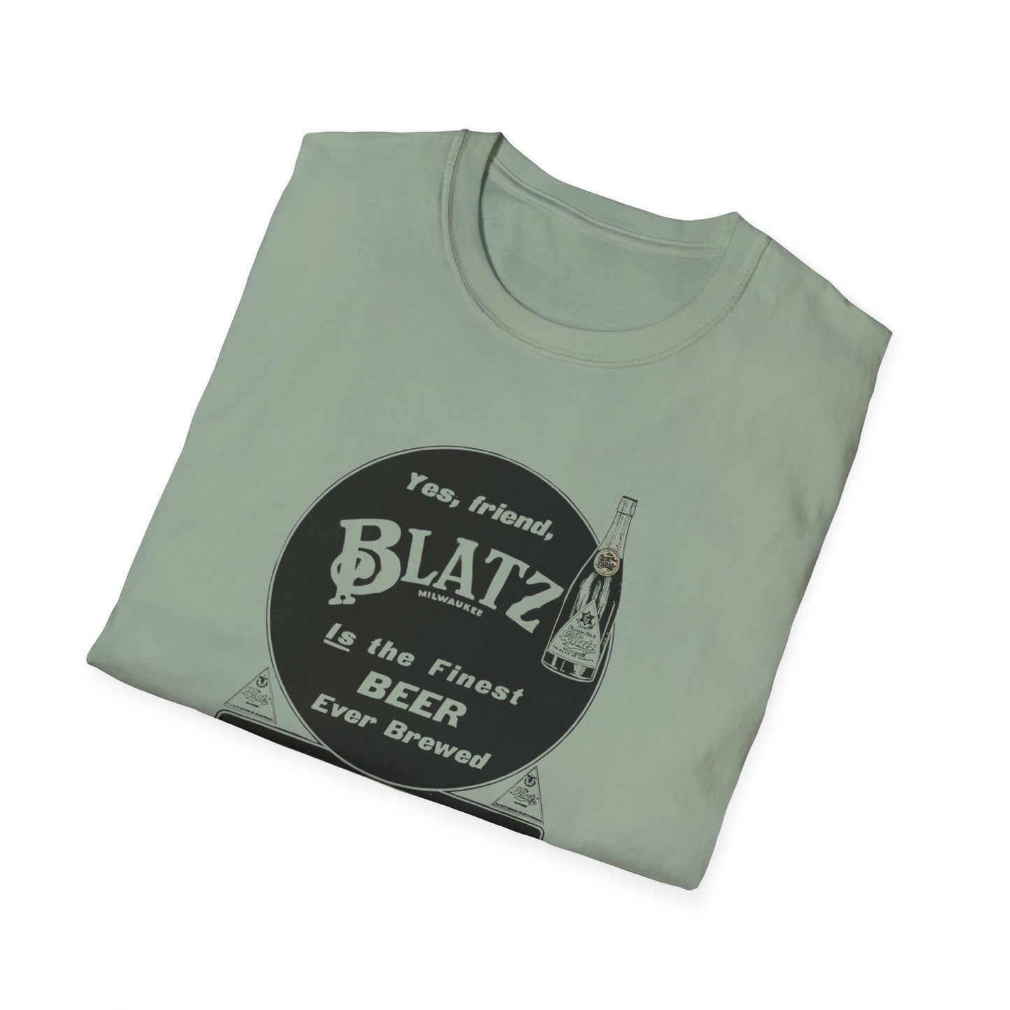 Vintage Blatz Brewing T-Shirt | 100% Cotton Retro Tee for Beer Lovers & Collectors