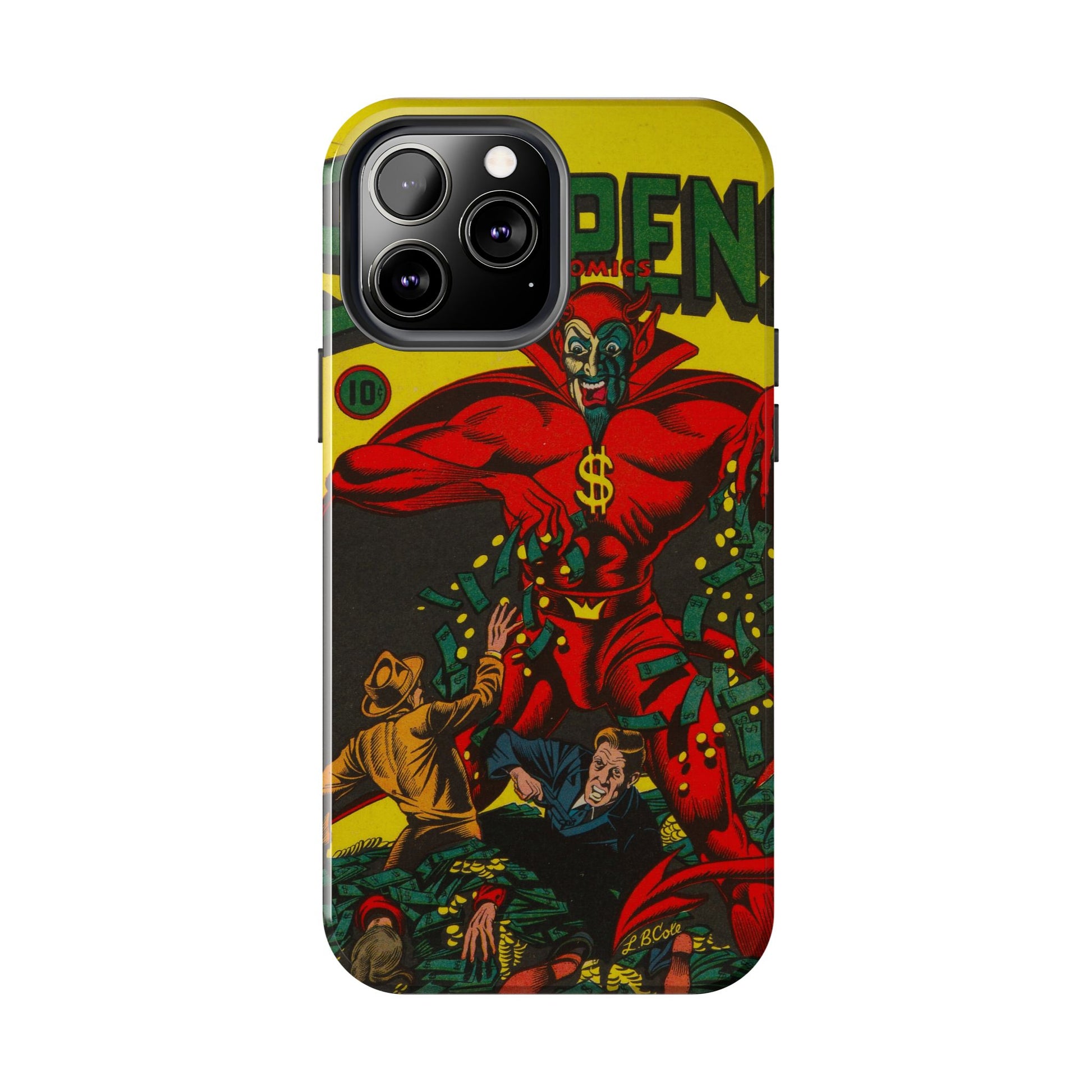 Retro Suspense Comics Phone Case for Tough Protection - Old School Male 