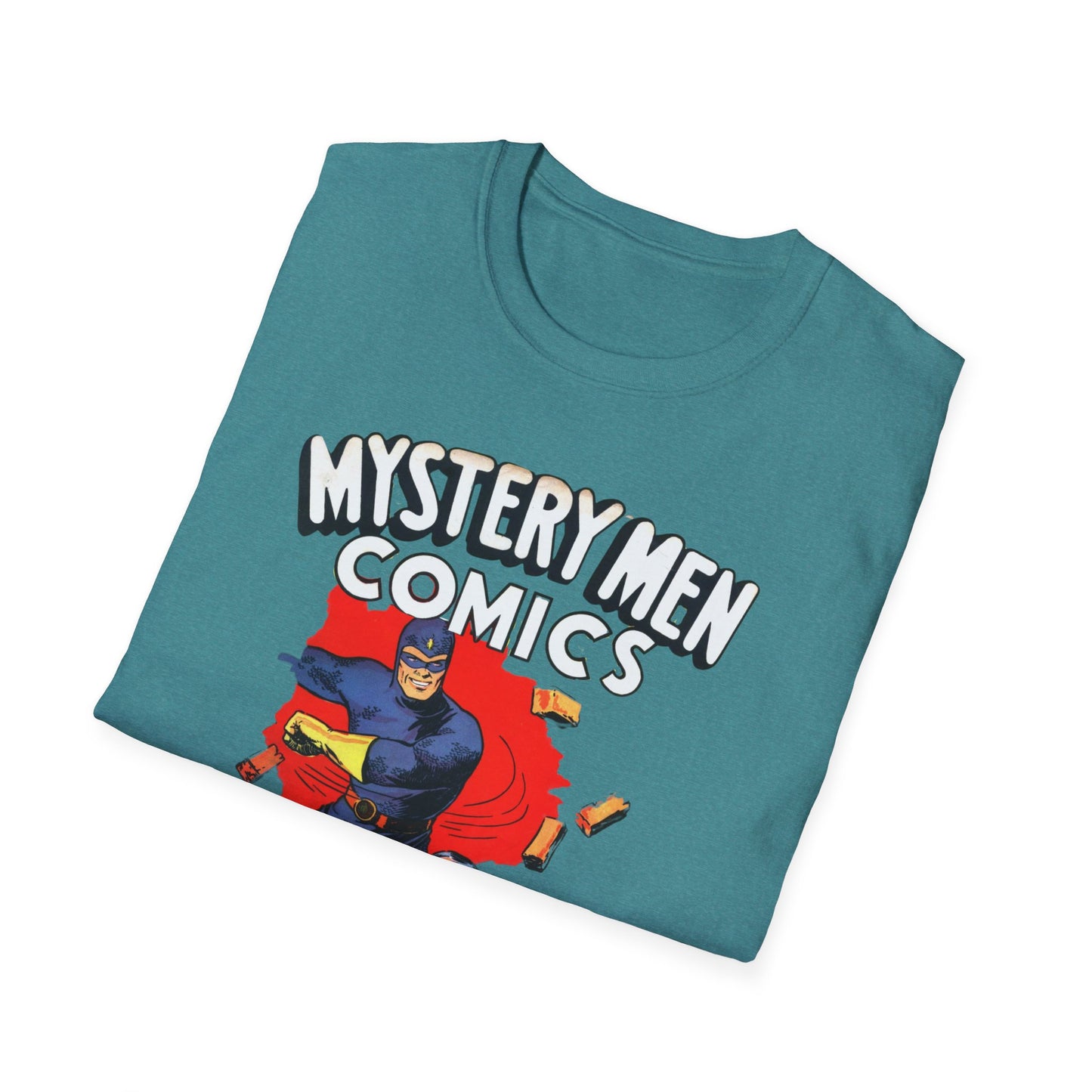 Retro Comics T-Shirt - Nostalgic Mystery Men Tee in Soft 100% Cotton, Perfect for Pop Culture Fans