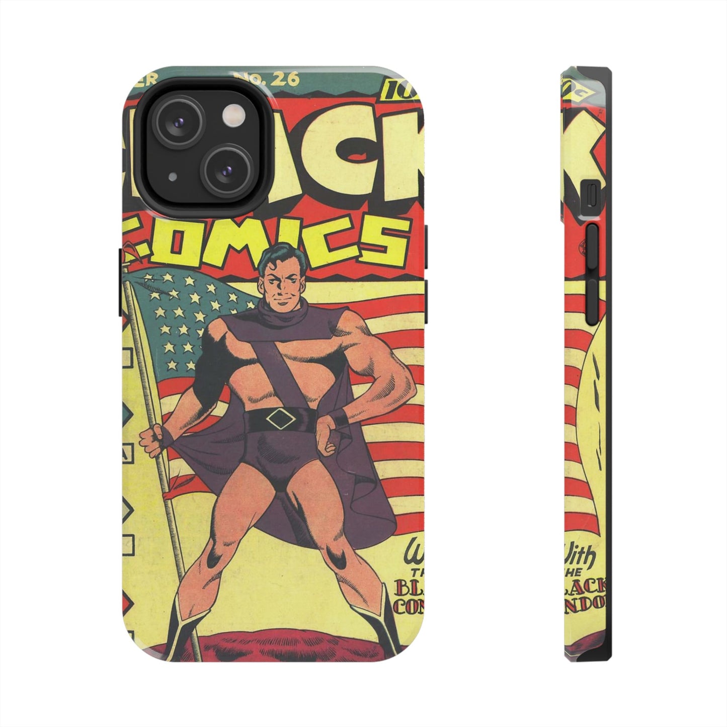 Vintage Comic Book Style Phone Case - Old School Male 