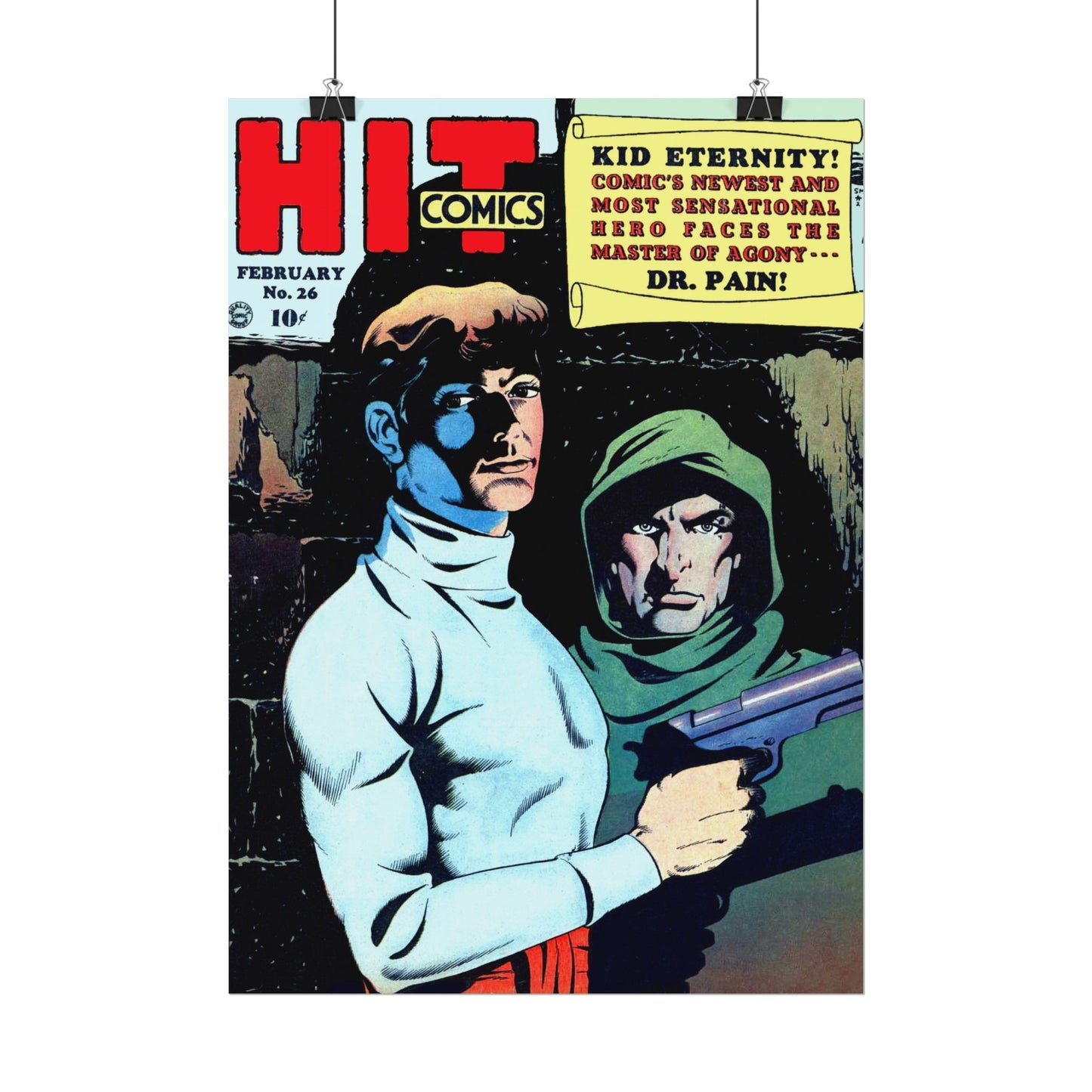 Retro Hit Comics Cover Poster Poster