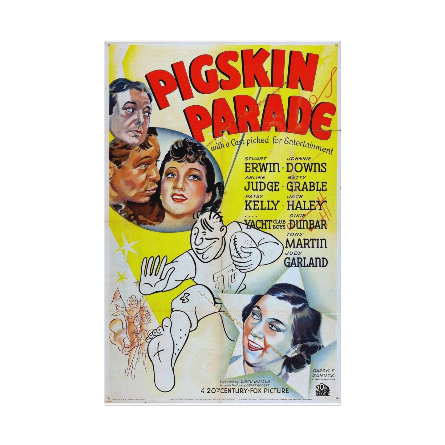 Pigskin Parade Film Poster Rolled Posters