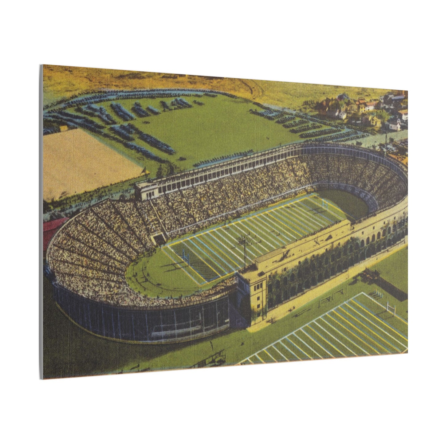 Harvard Stadium Aerial Canvas Art - Stretched Matte Design, 0.75" Thickness (Various Sizes)