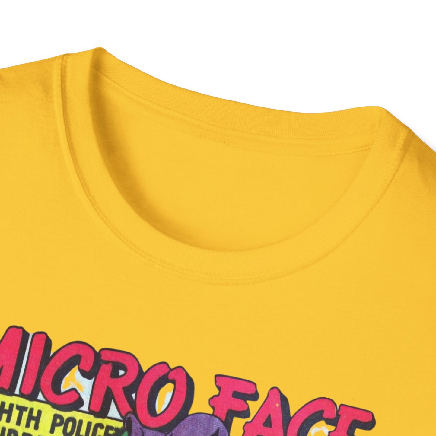 Retro Micro Face Comic Character T-Shirt - Fun Unisex Tee Made With 100% Cotton