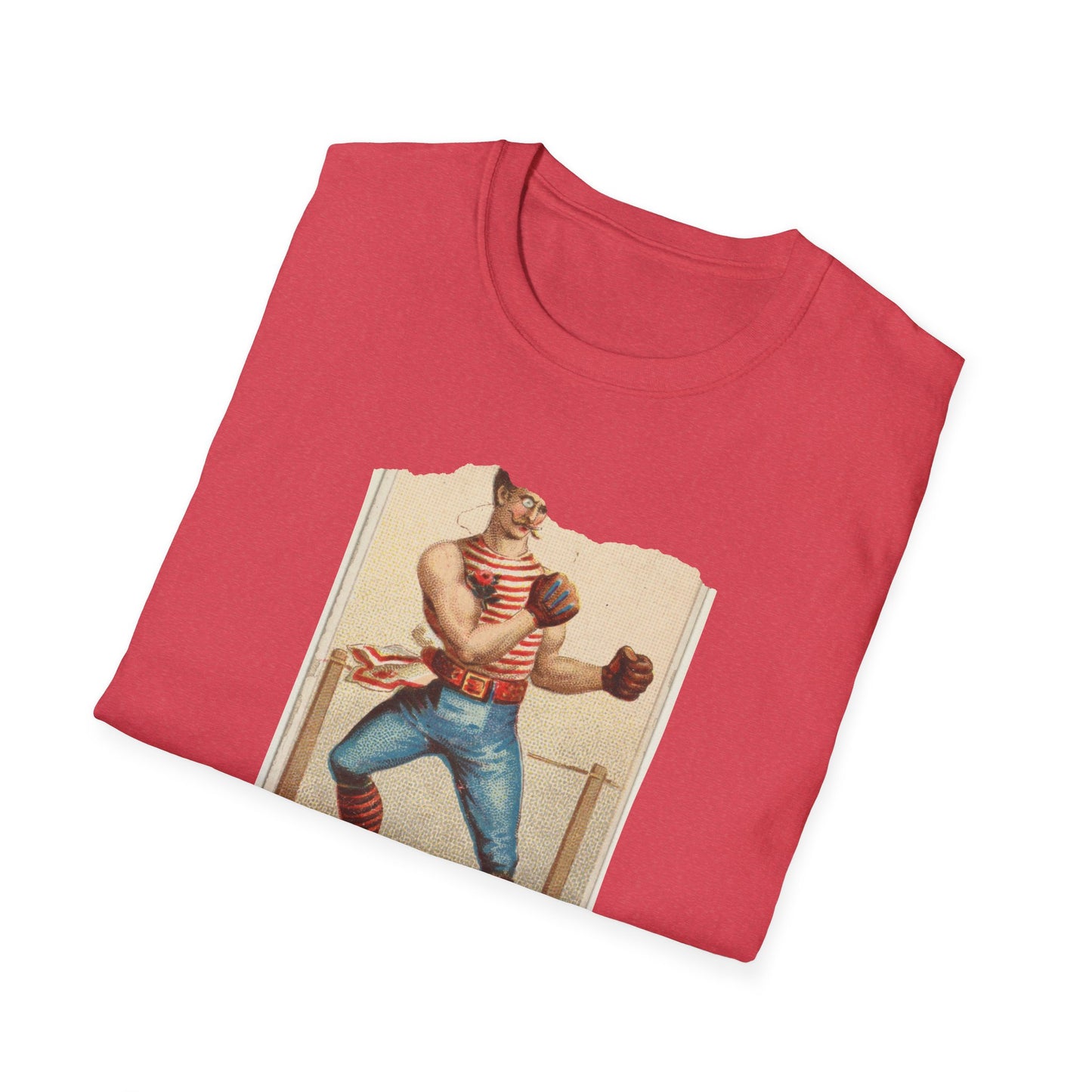 Retro Boxer Pose Unisex Softstyle Tee