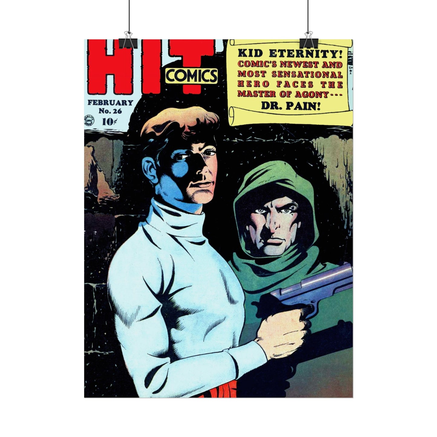 Retro Hit Comics Cover Poster Poster