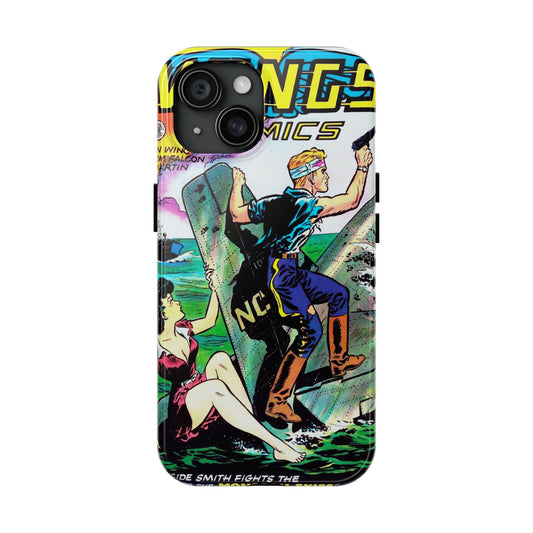 Retro Wings Comics Cover Tough Phone Cases - Old School Male 