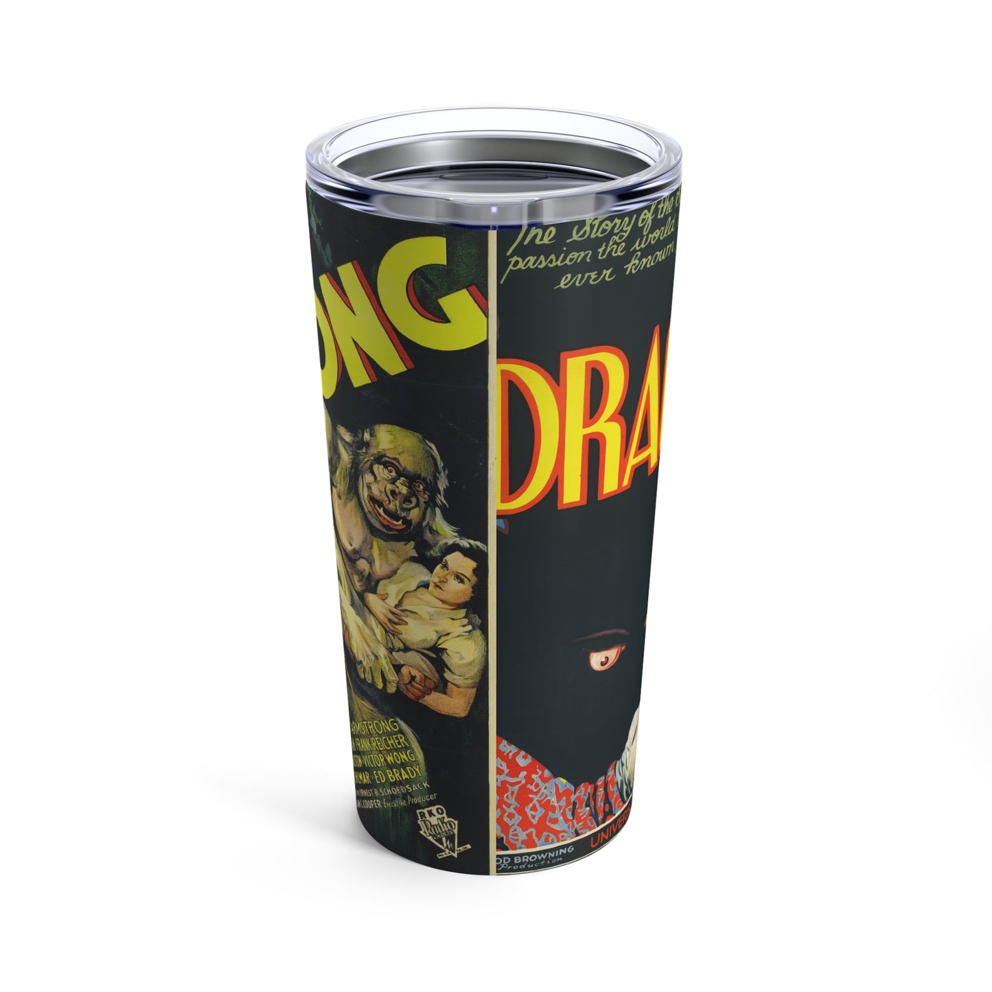 Retro Vampires and Regal Offspring Film Art Tumbler 20oz - Old School Male 