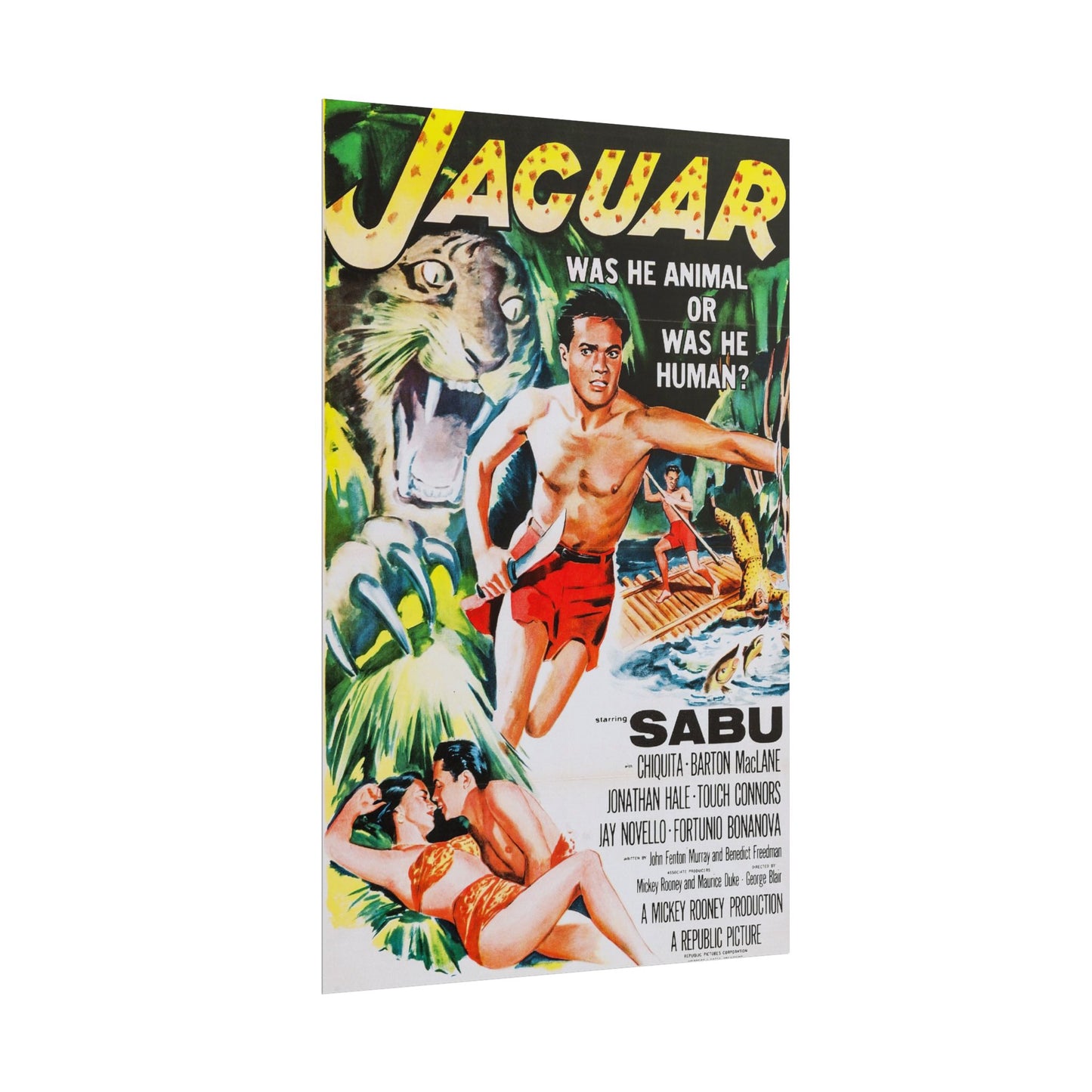 Movie Poster Rolled Poster - Retro Jaguar Sabu Film