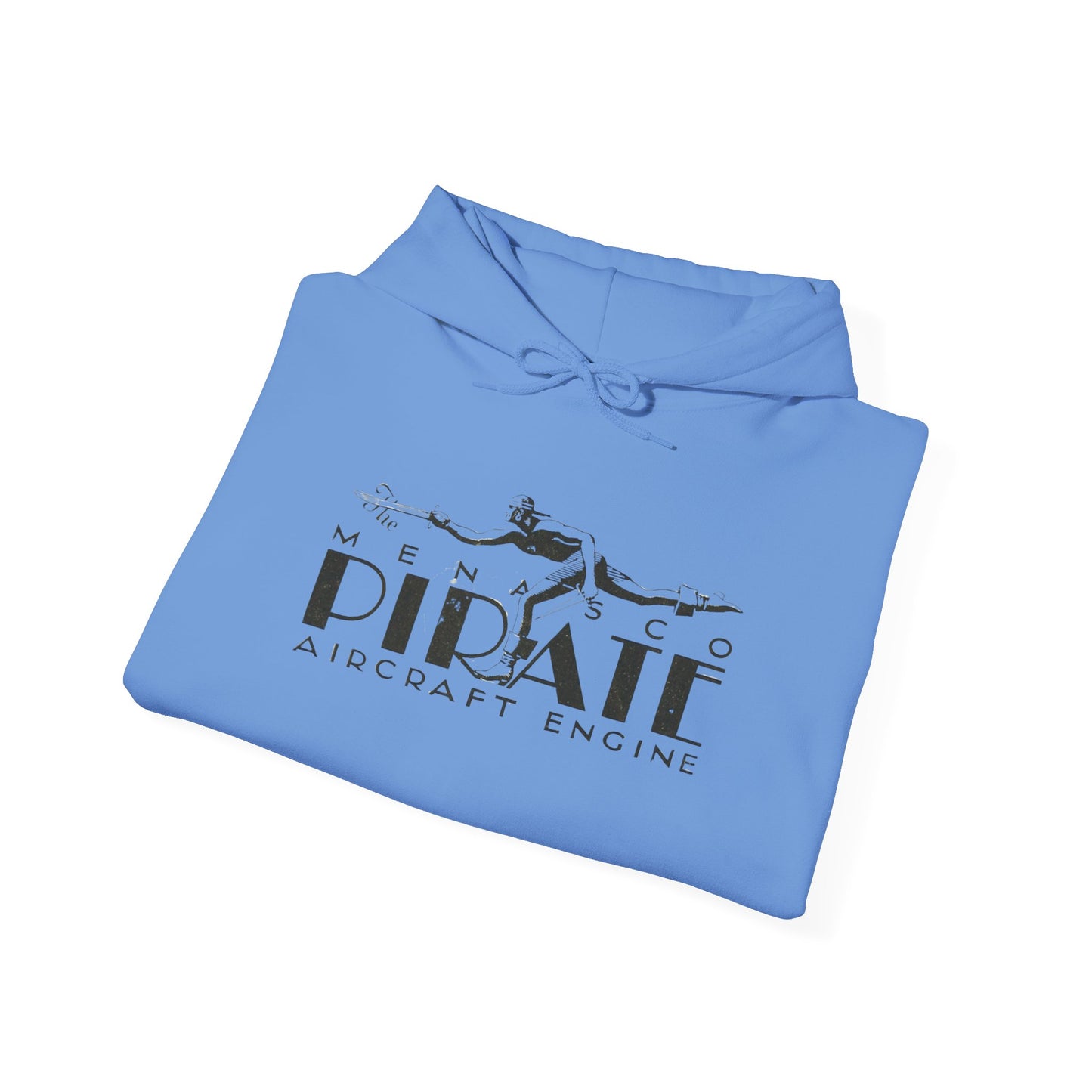 Pirate Aircraft Engines Hoodie - Cozy Unisex Sweatshirt with Kangaroo Pouch & Adjustable Hood