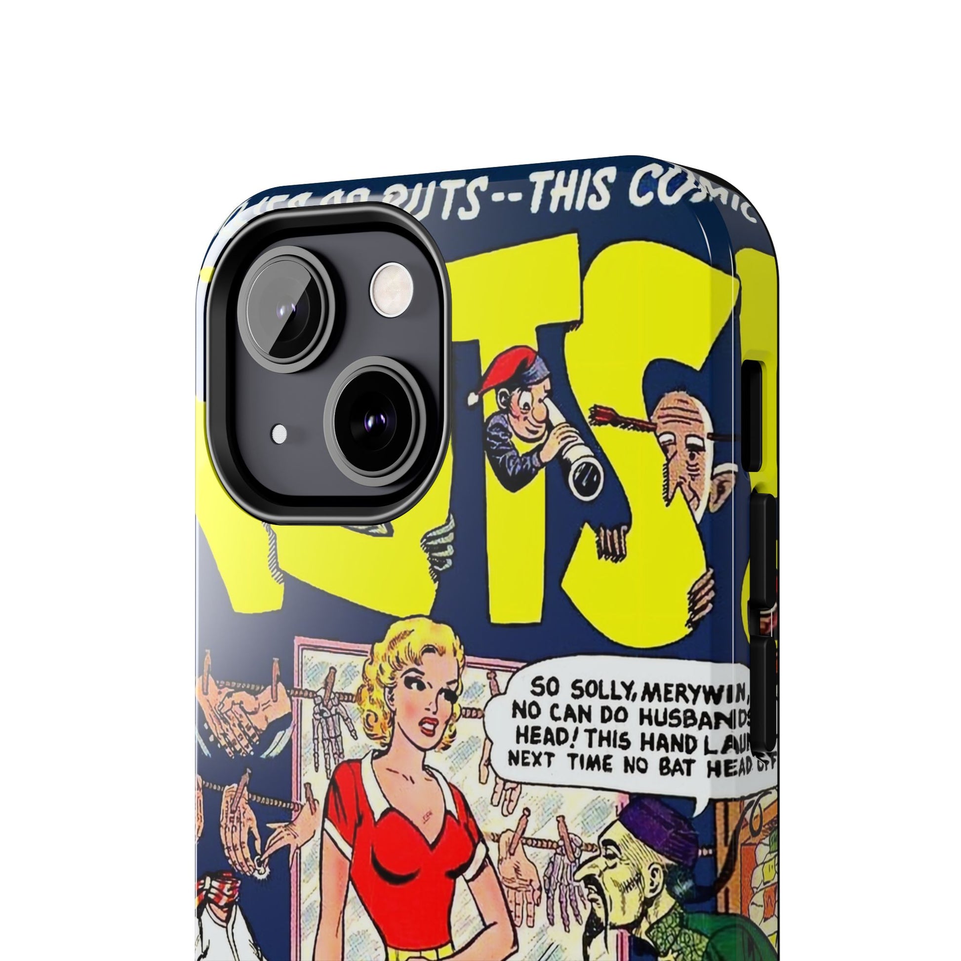 Vintage Comic Book Inspired Tough Phone Cases - Old School Male 