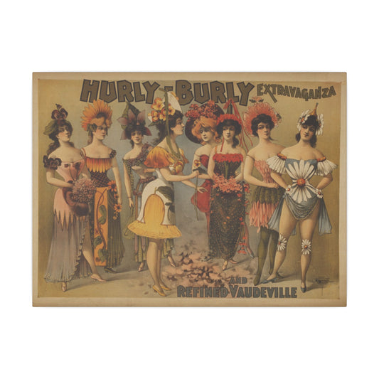 Retro Burlesque Canvas Artwork - Nostalgic Vintage Print