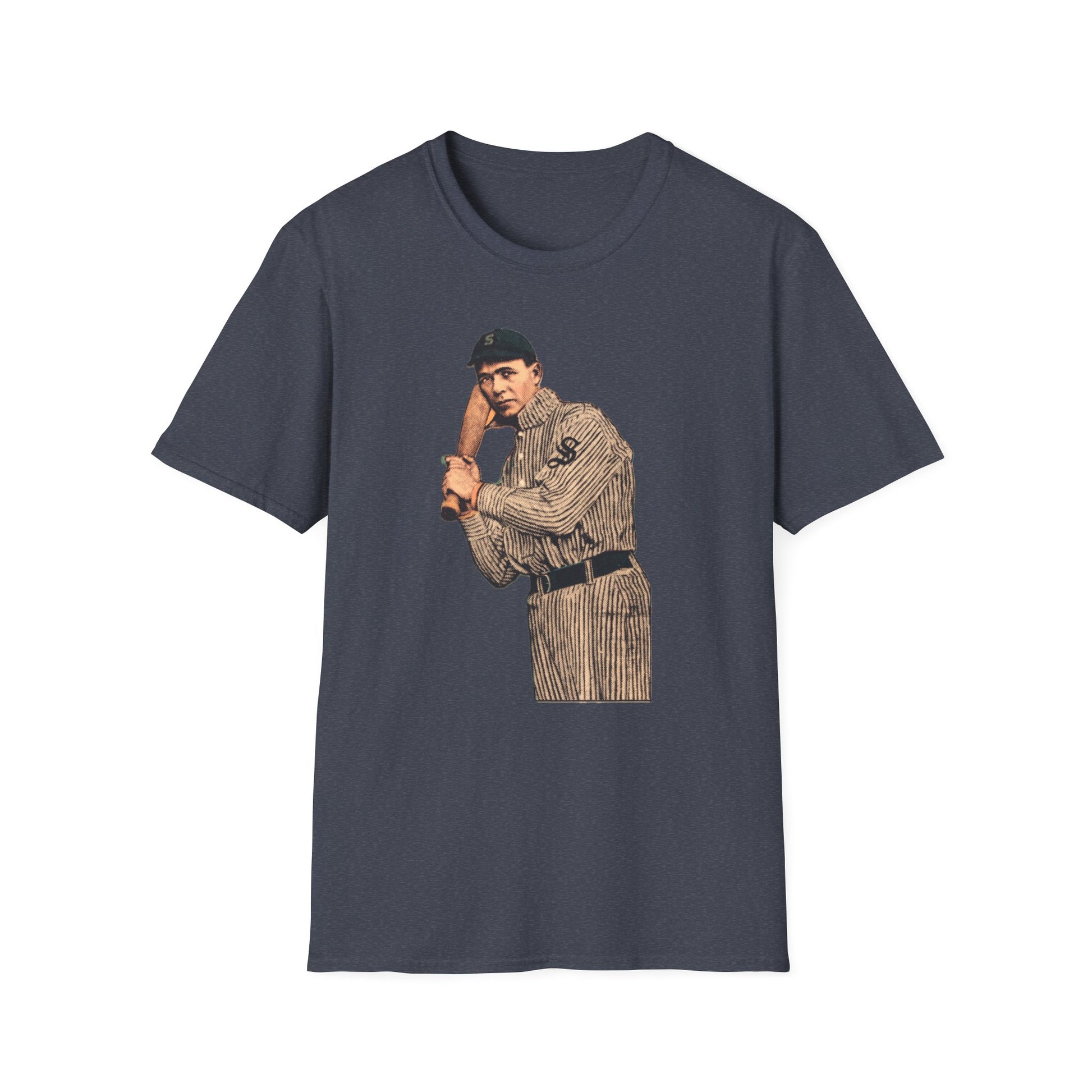 Retro Baseball Player T-Shirt - Old School Male 