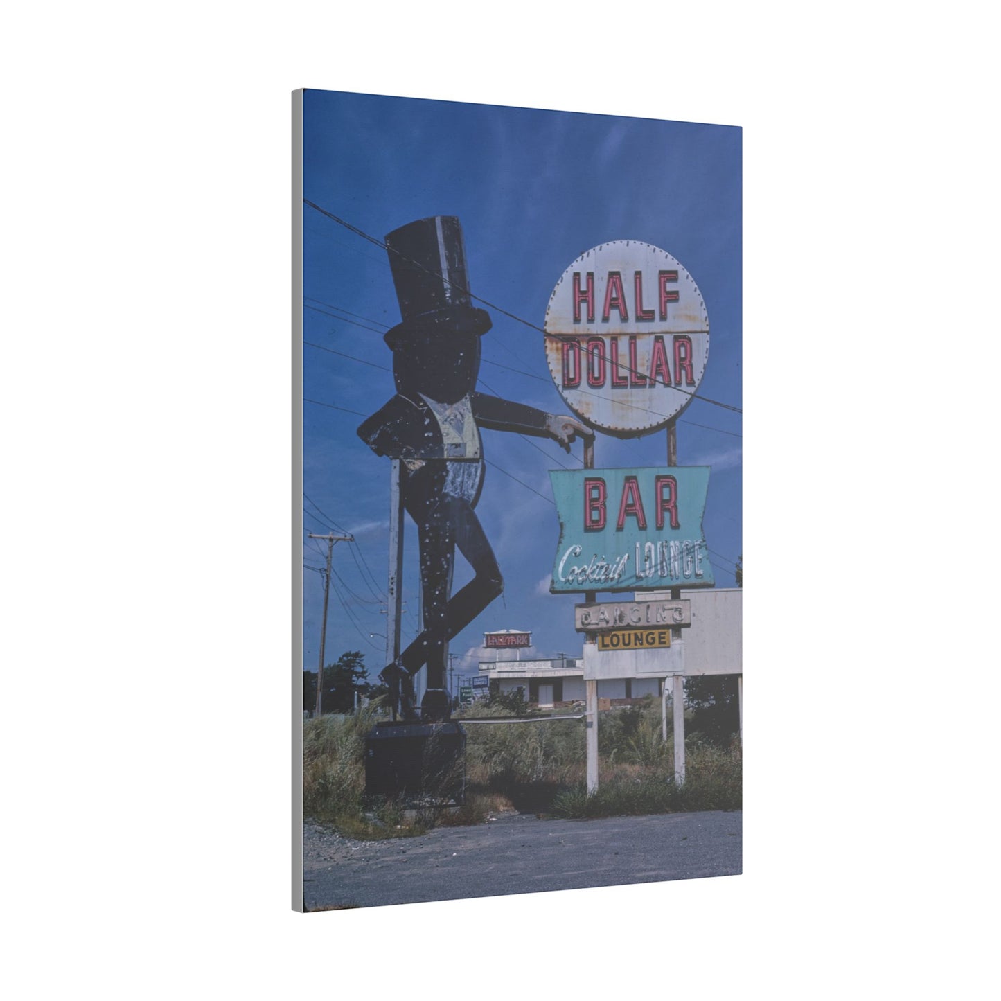 Retro Abandoned Half Dollar Bar Canvas Print