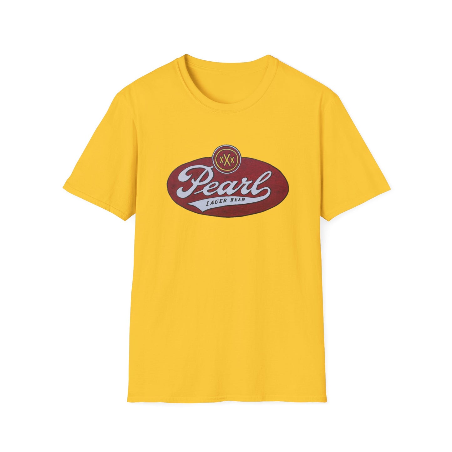 Vintage-Inspired Pearl Lager Unisex Soft Cotton Tee - Old School Male 