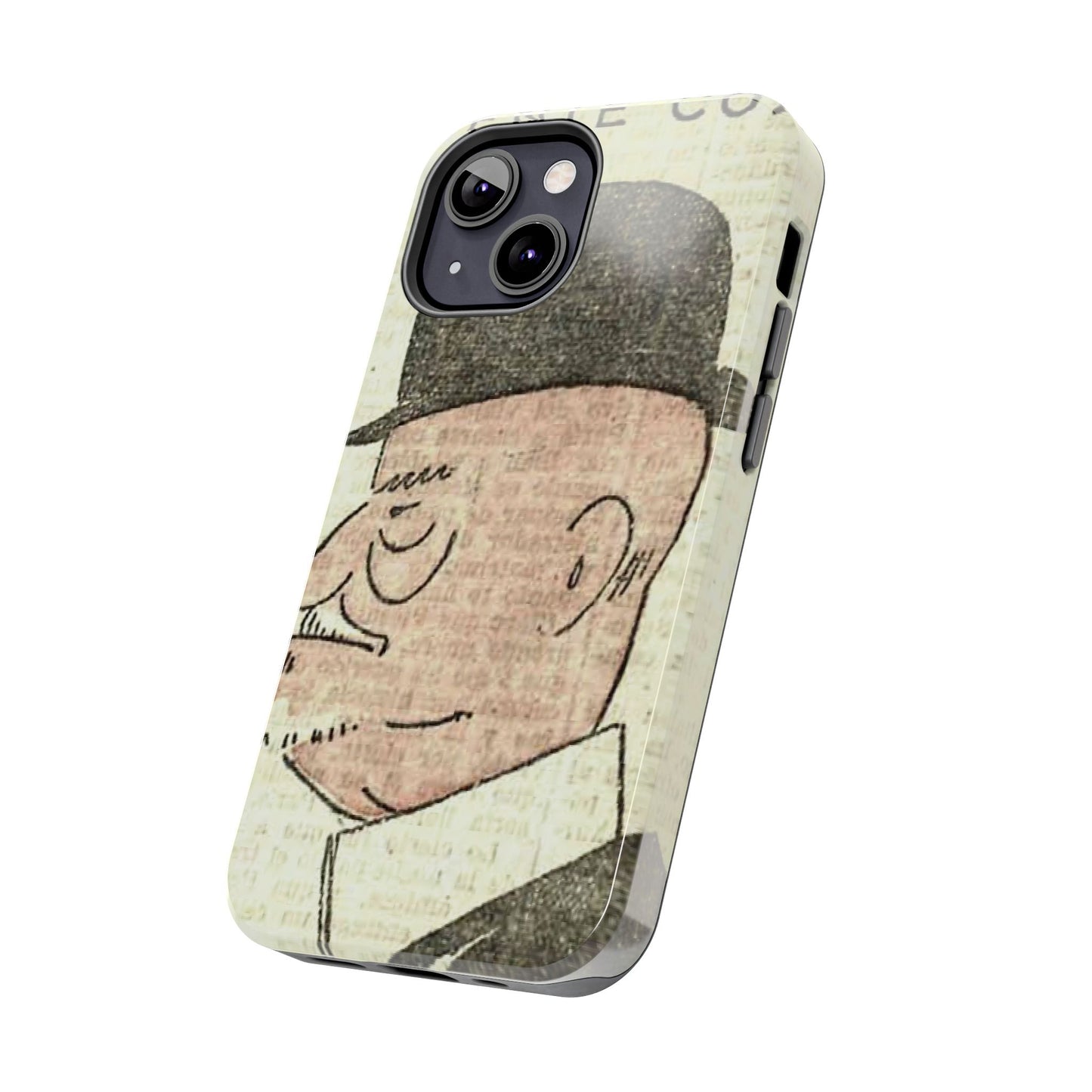 Dapper Gent in Bowler Hat Phone Case - Old School Male 