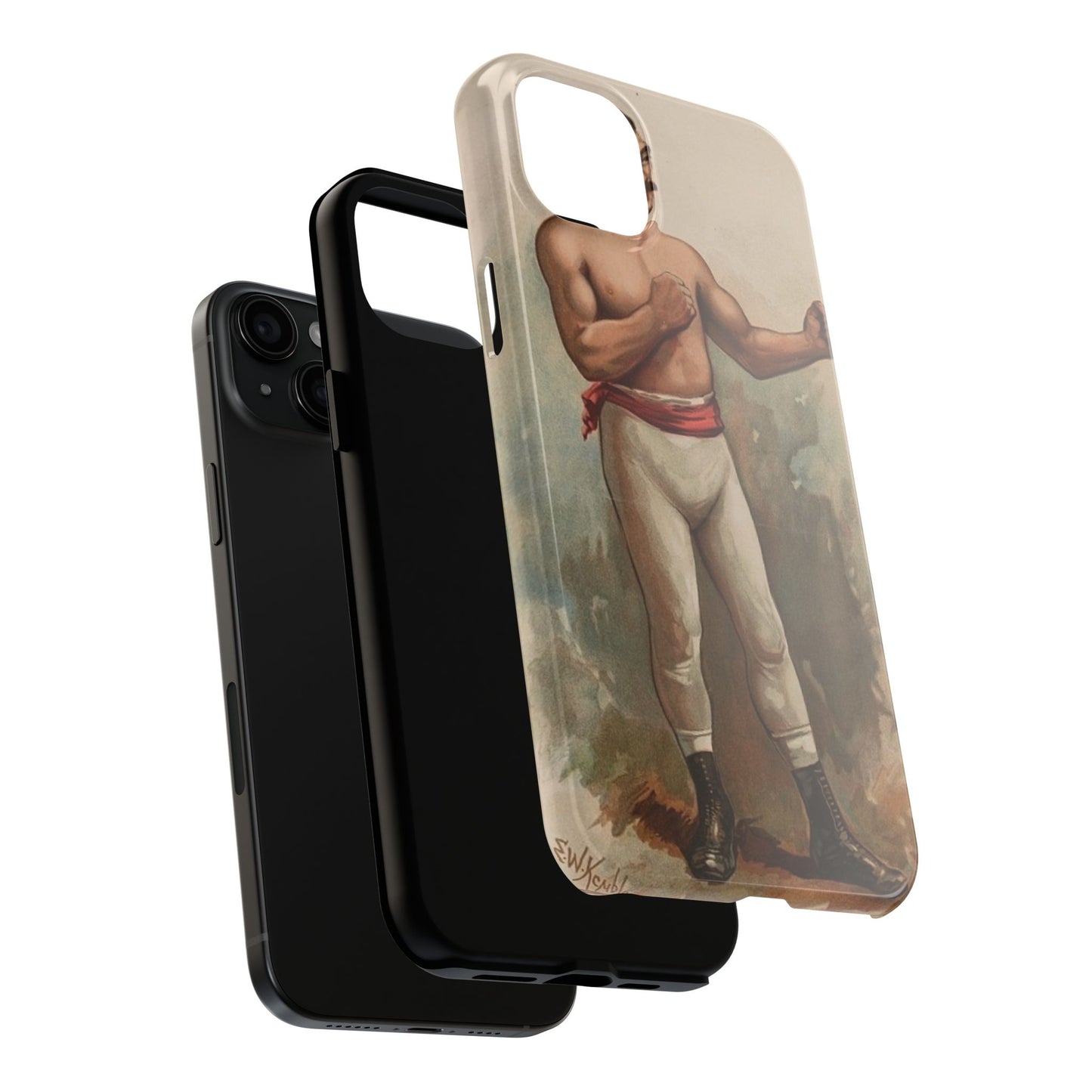 Retro Boxer Graphic Heavy-Duty Phone Cases