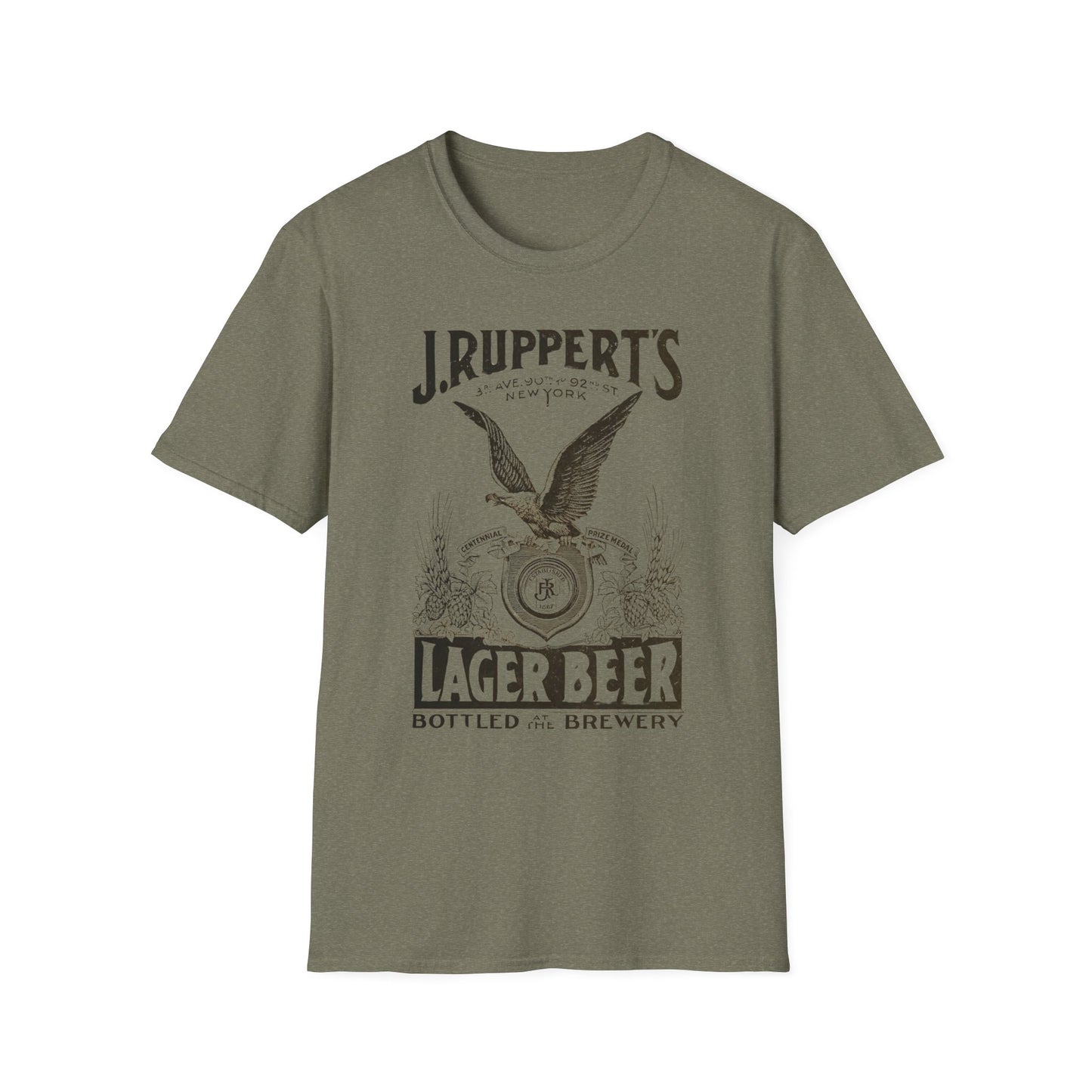 Retro Vintage J Rupperts Brewery T-Shirt - 100% Cotton Classic Fit for Beer Lovers