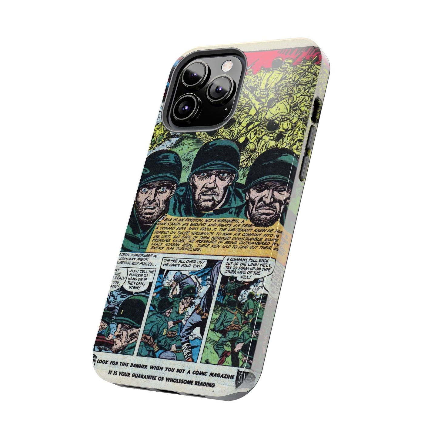 Vintage Military Comic-Inspired Phone Case - Old School Male 