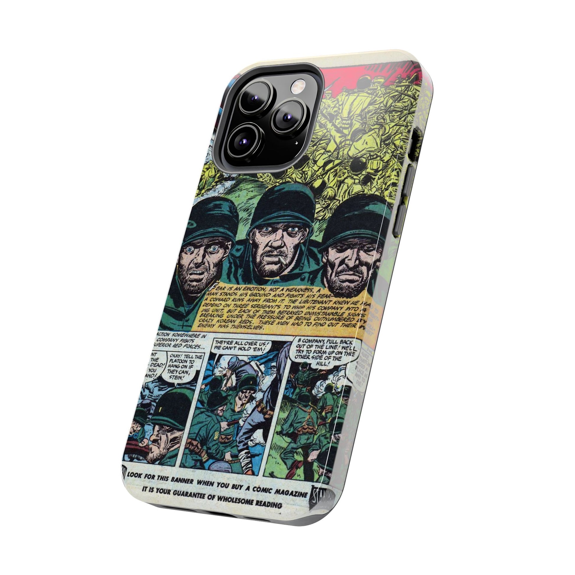 Vintage Military Comic-Inspired Phone Case - Old School Male 