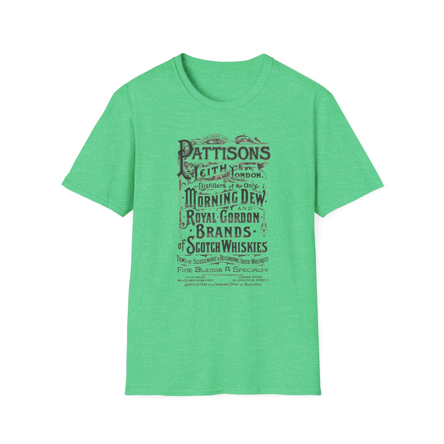 Pattison's Whiskey Graphic T-Shirt - Unisex Vintage Style Tee for Whiskey Lovers