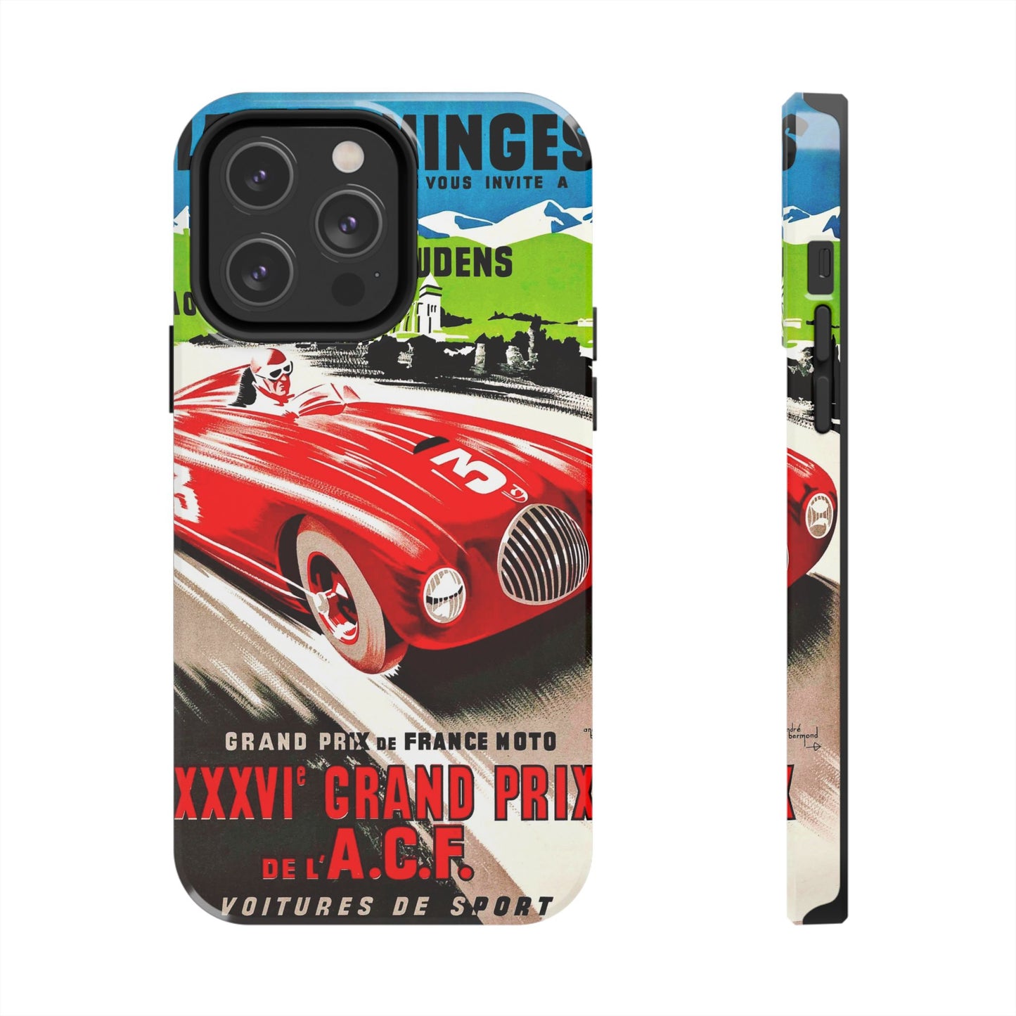 Vintage Racing Tough Phone Cases - Old School Male 