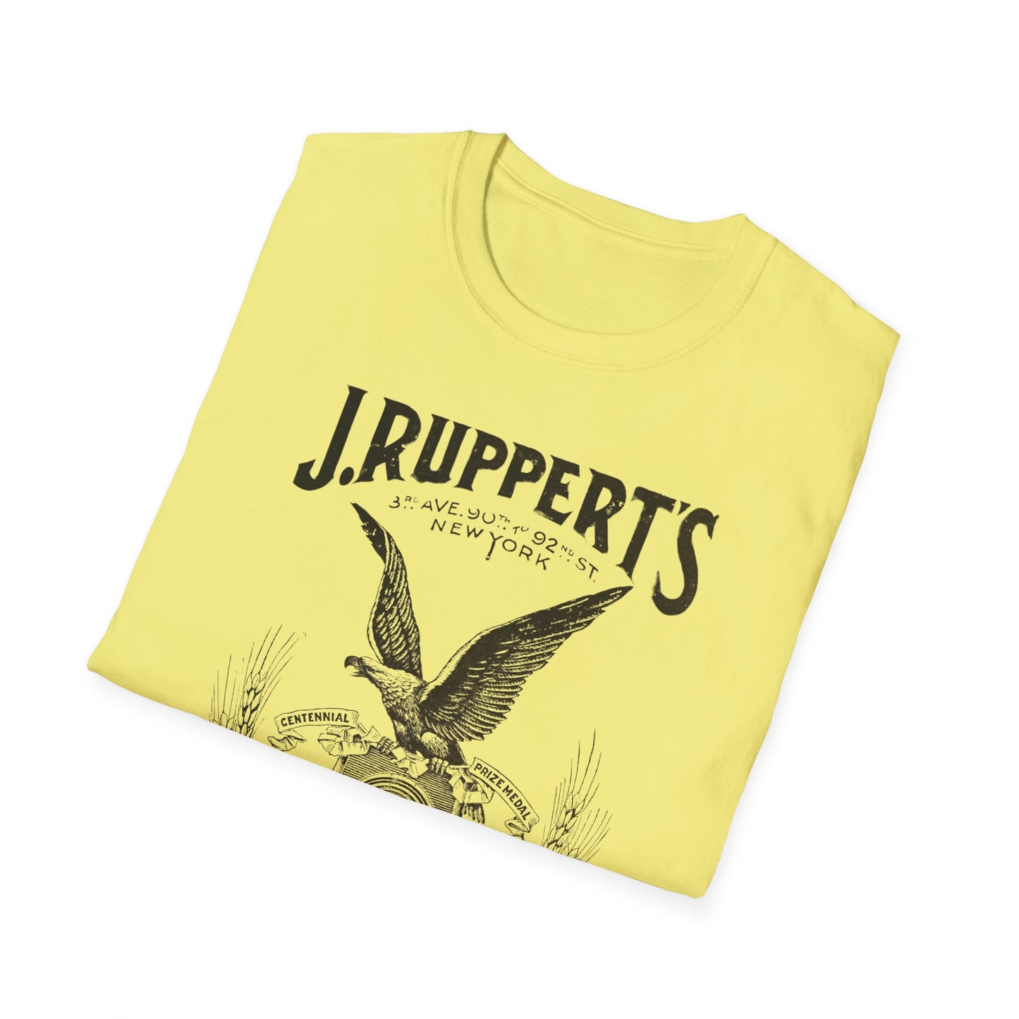 Retro Vintage J Rupperts Brewery T-Shirt - 100% Cotton Classic Fit for Beer Lovers