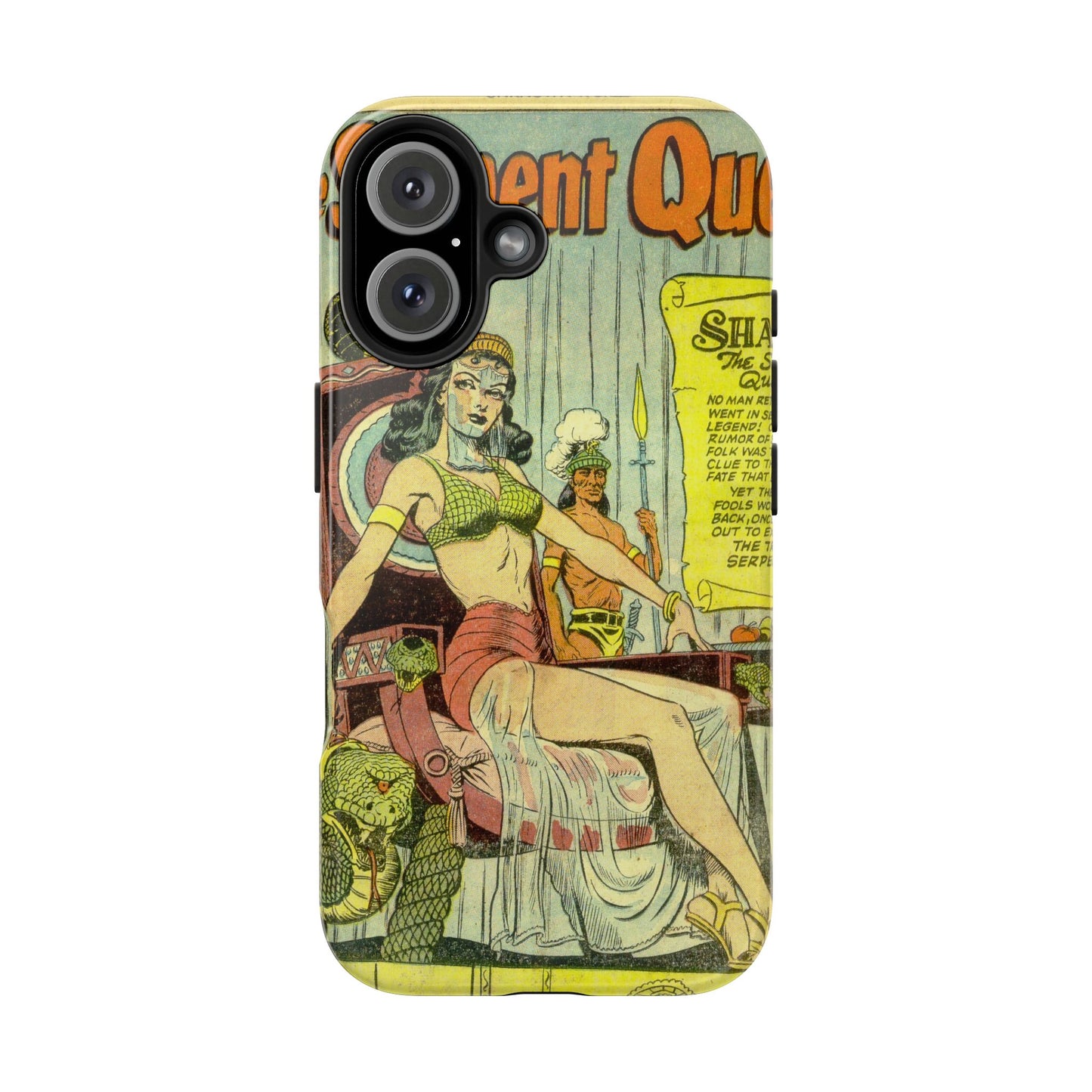 Vintage Serpent Queen Fantasy Comic Phone Case - Old School Male 