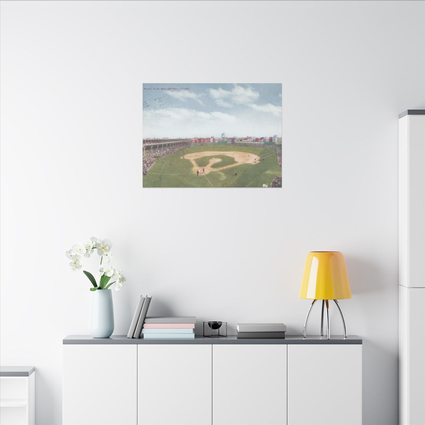 Nostalgic Chicago West Side Ballpark Canvas Art