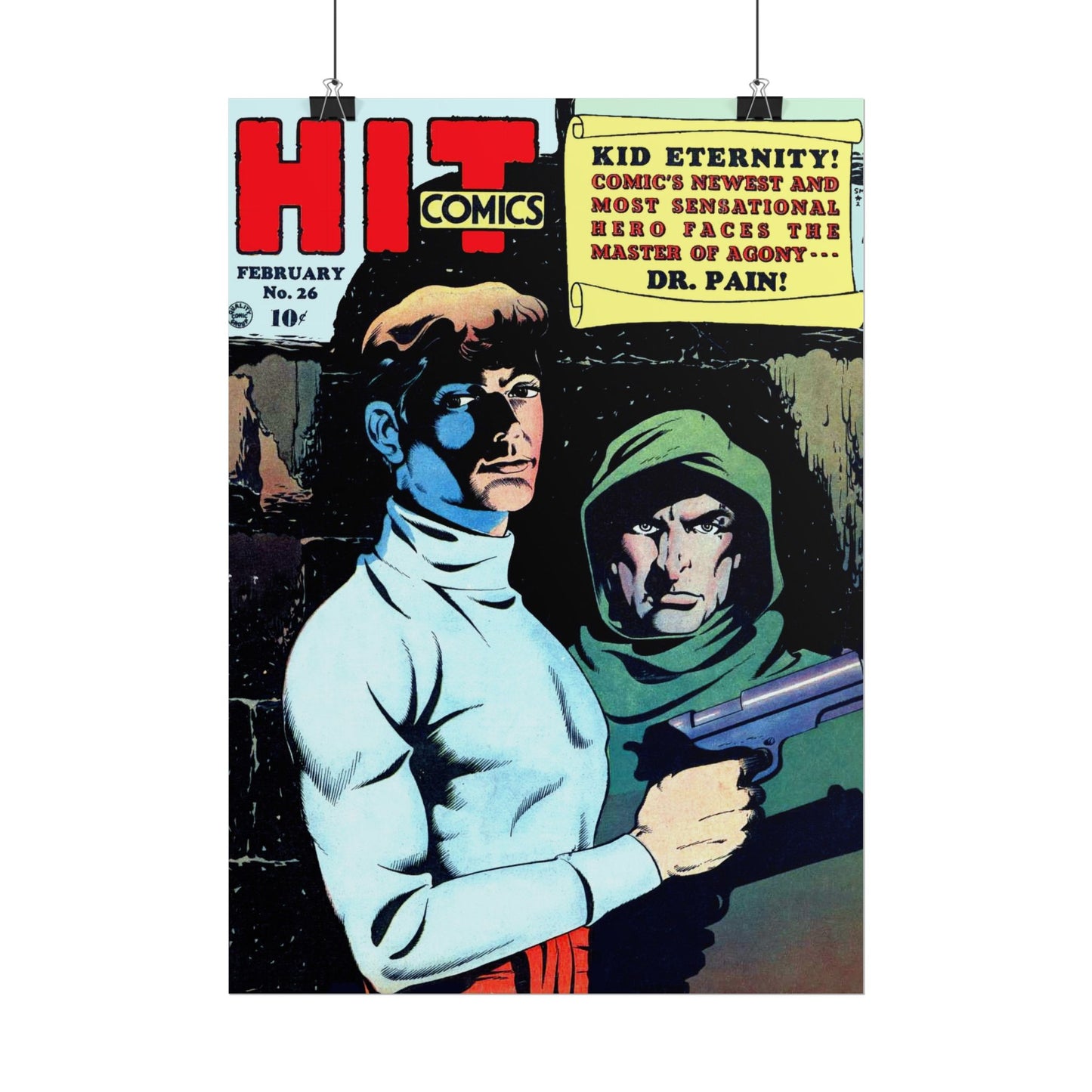 Retro Hit Comics Cover Poster Poster