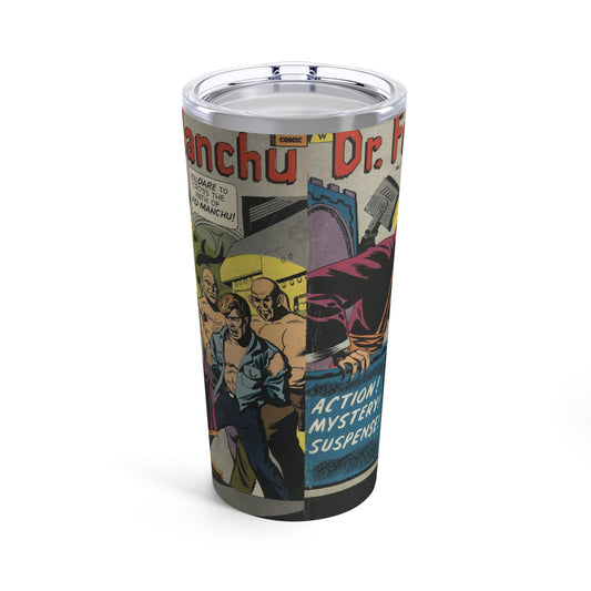 Vintage Dr. Fu Manchu Comic-Inspired Tumbler - Old School Male 