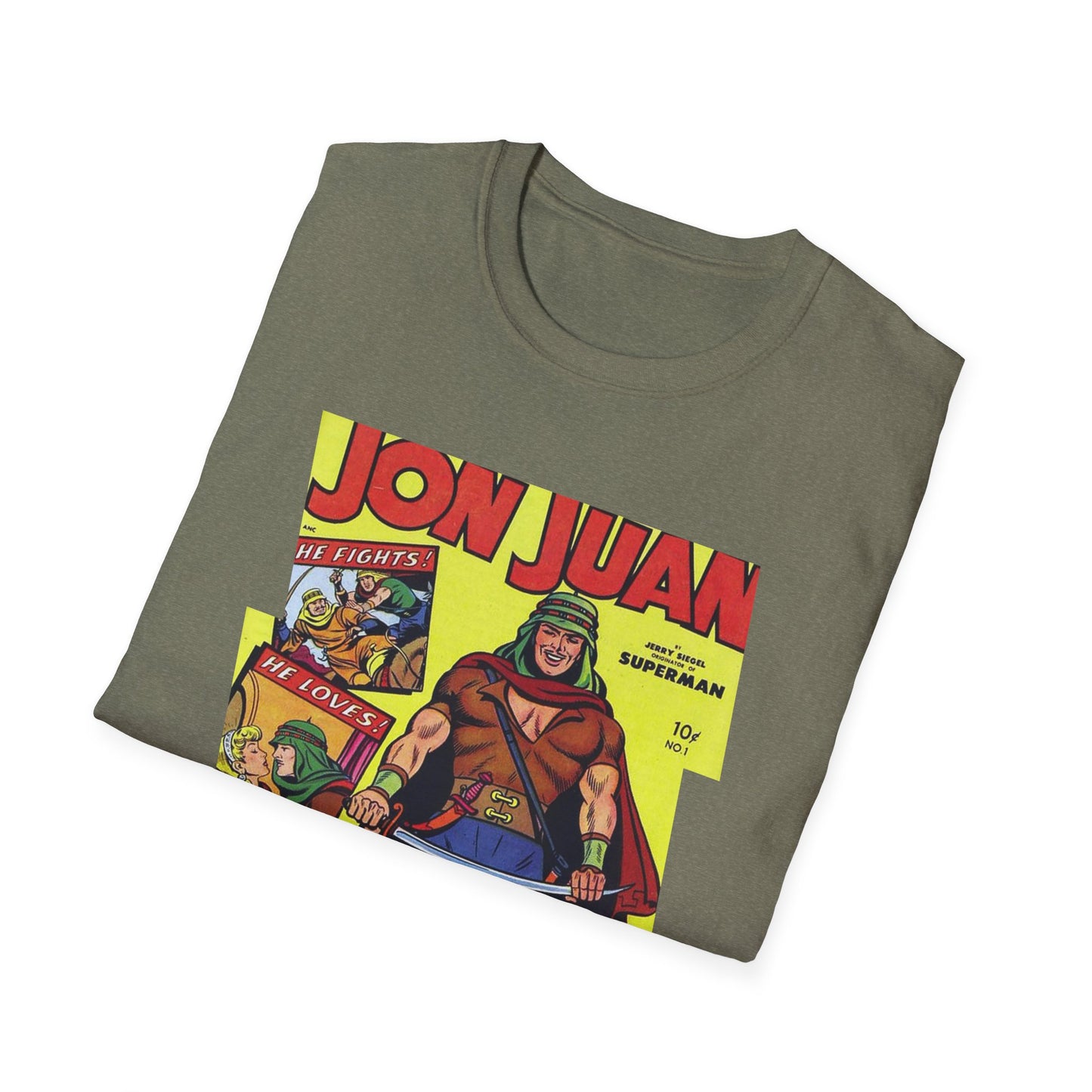 Vintage Jon Juan Comic Tee - Old School Male 