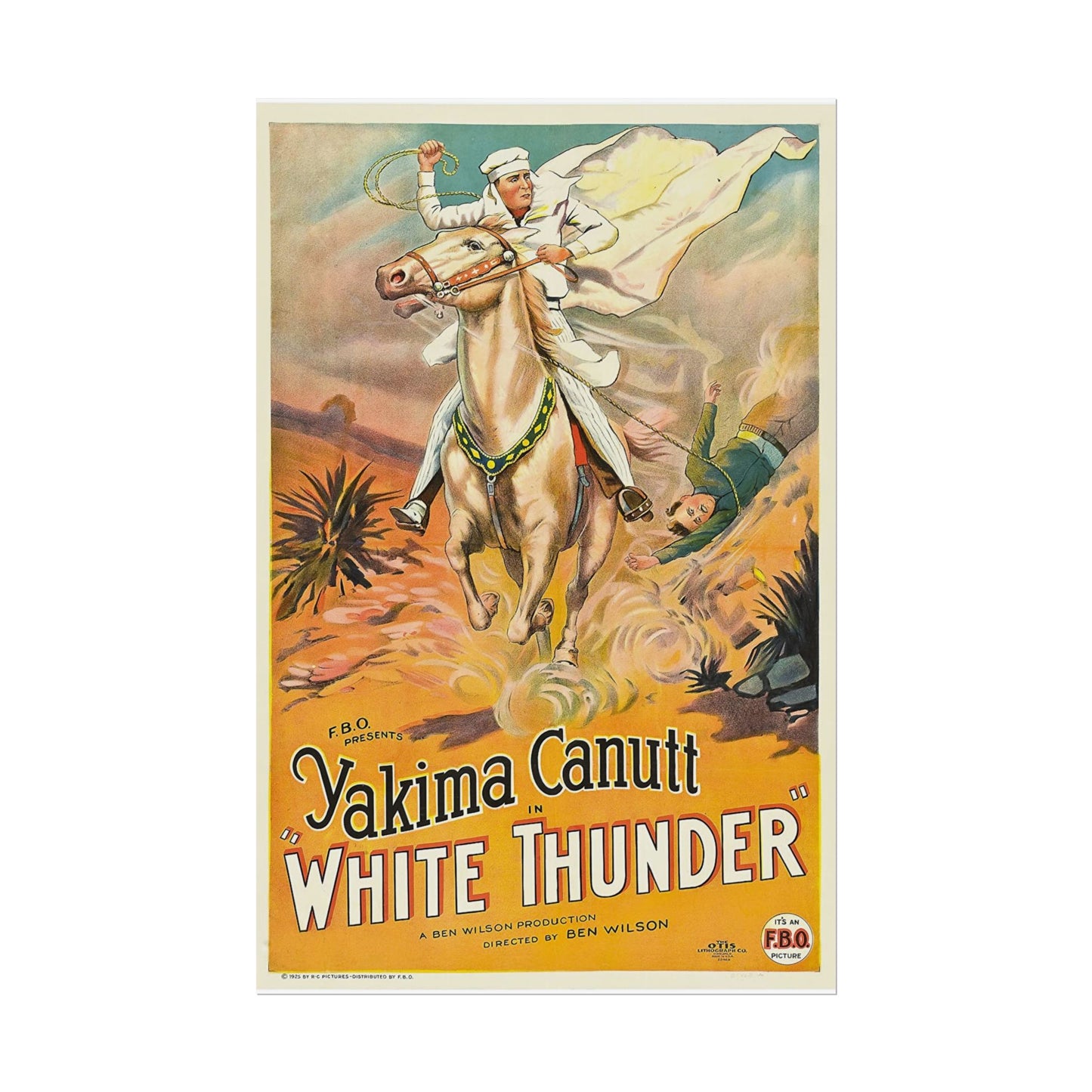 Poster Print - Classic Film White Thunder Starring Yakima Canutt Movie Poster