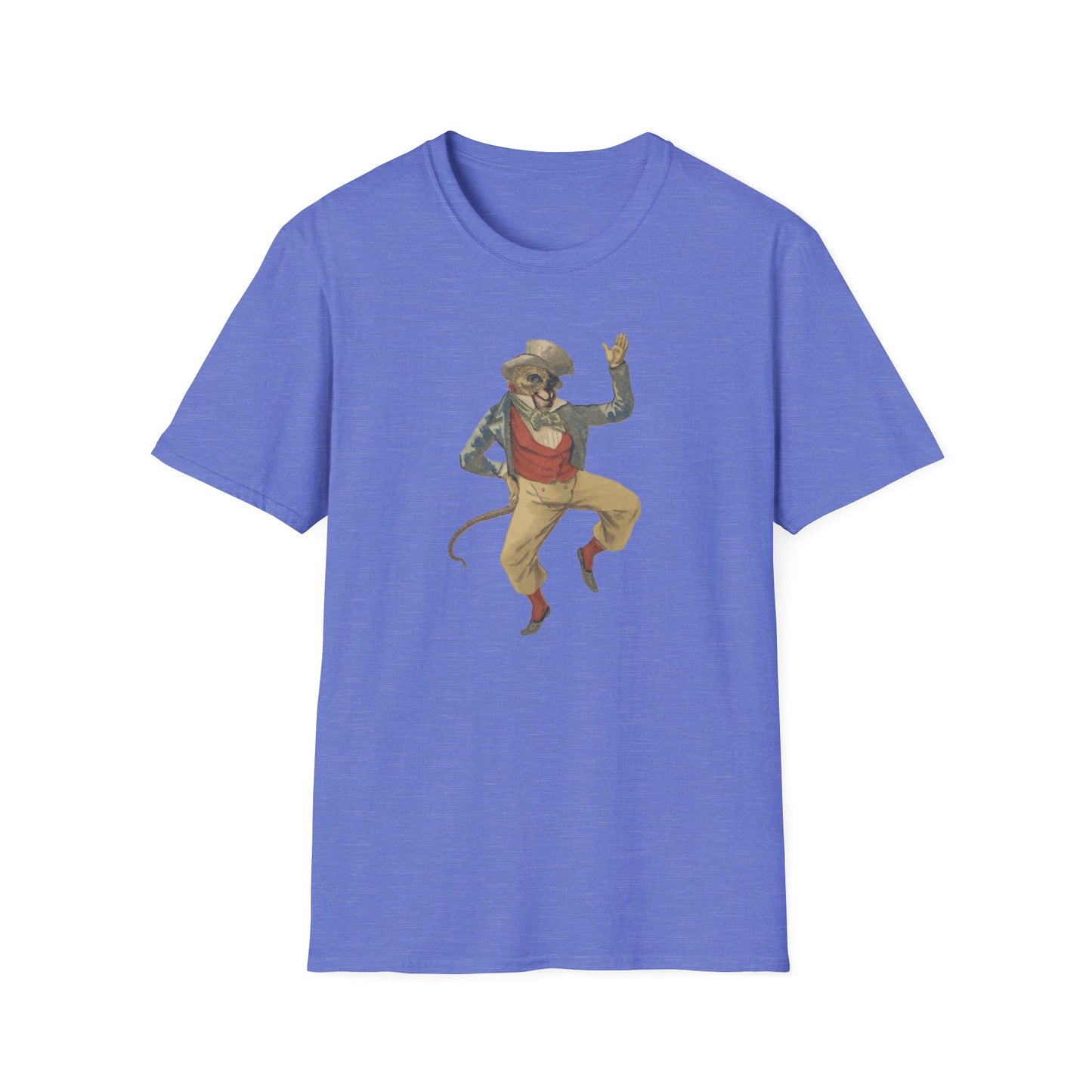 Humorous dancing monkey Unisex Softstyle T-Shirt - Old School Male 