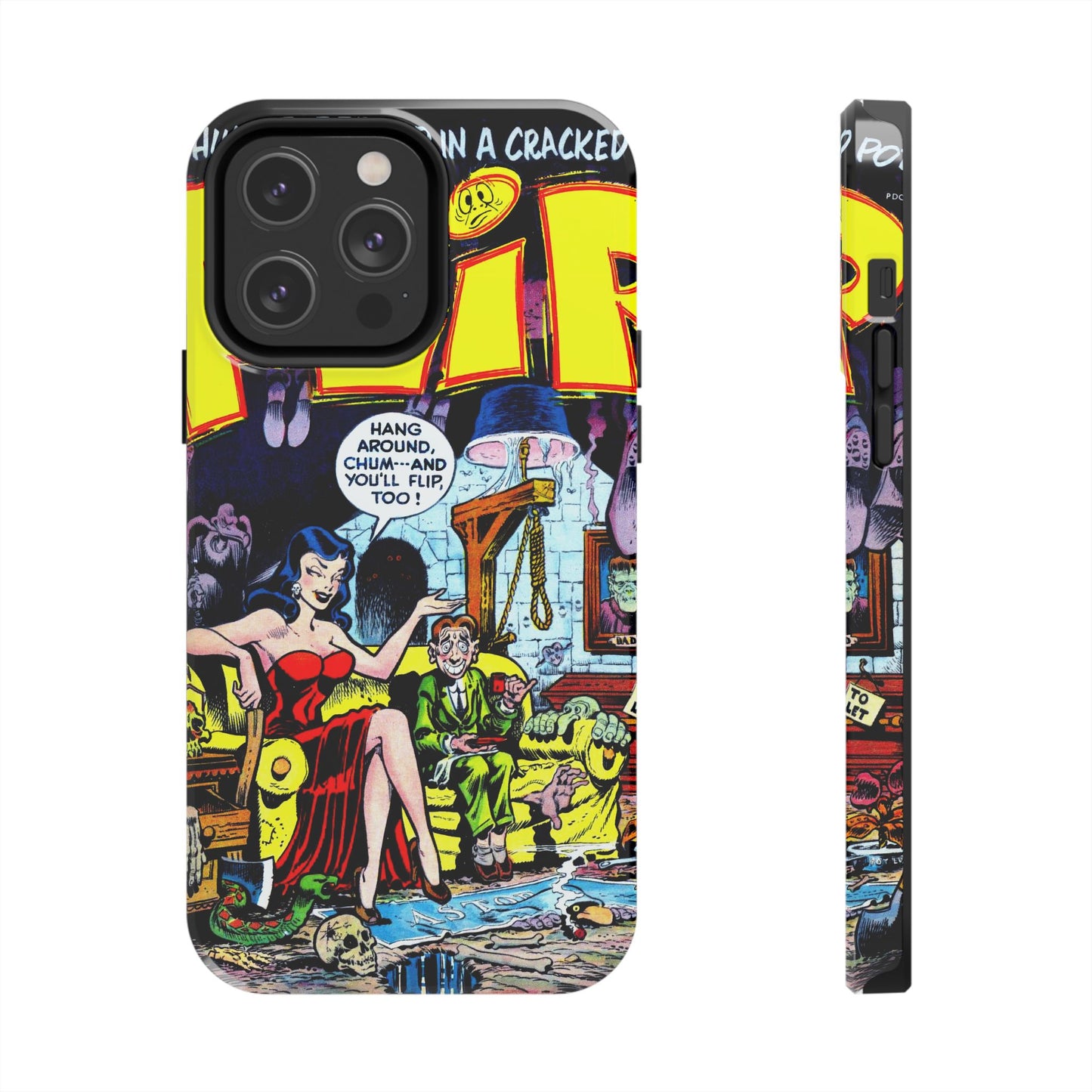 Vintage Comic Book Style Heavy-Duty Phone Cases - Old School Male 