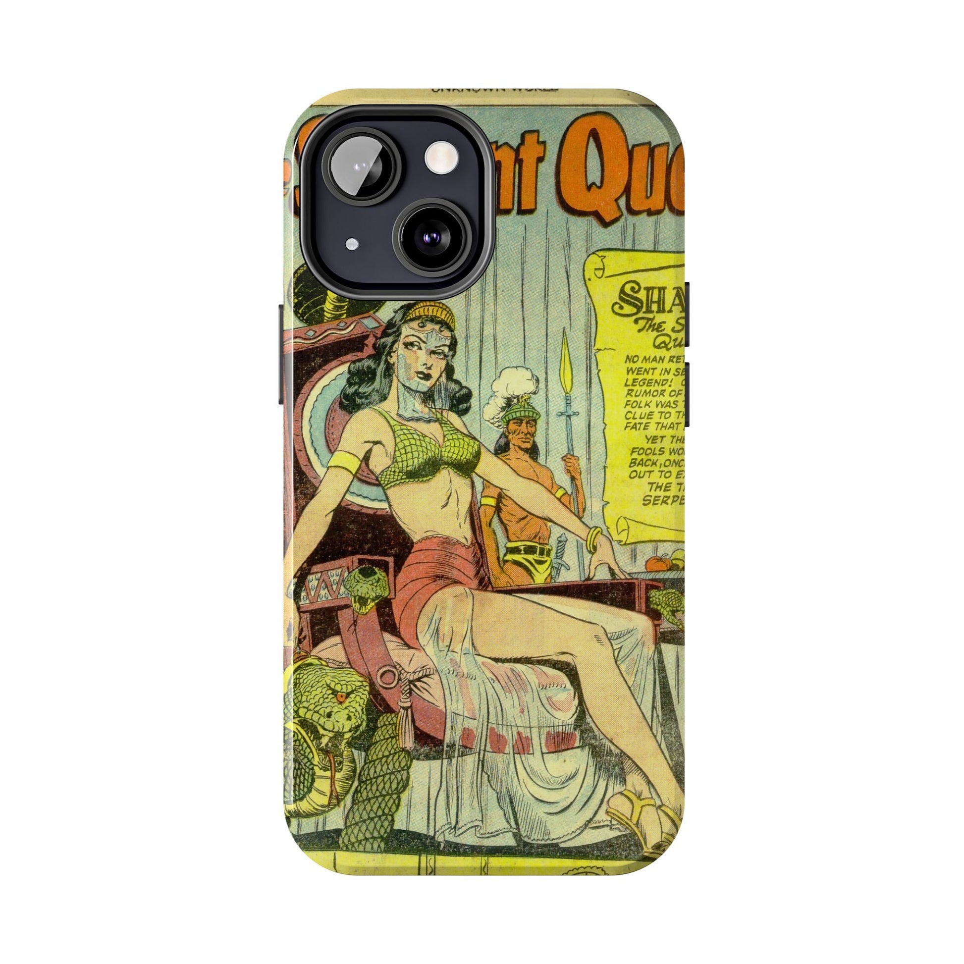 Vintage Serpent Queen Fantasy Comic Phone Case - Old School Male 