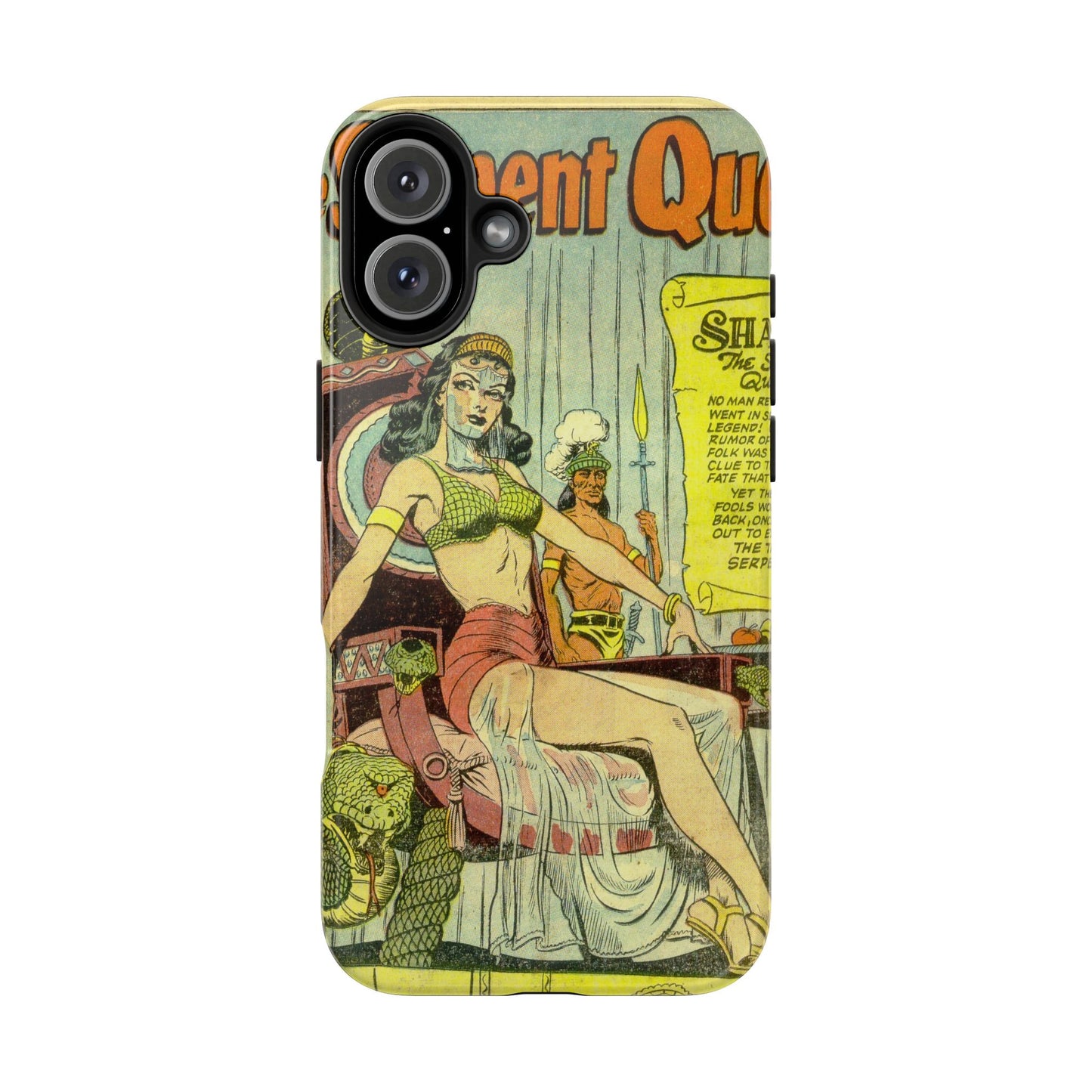 Vintage Serpent Queen Fantasy Comic Phone Case - Old School Male 