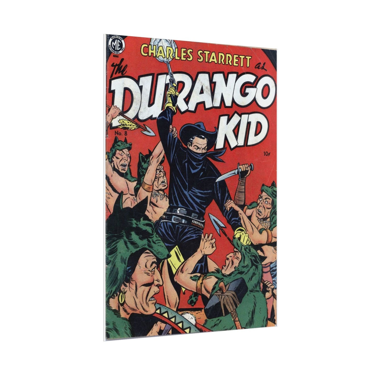 1950s Durango Kid Comic Book Cover Poster Print - Old School Male 