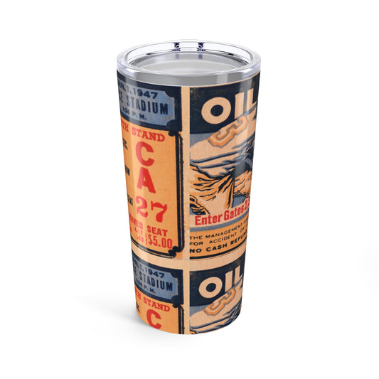 Retro 1943 Oil Bowl Commemorative Tumbler - Old School Male 