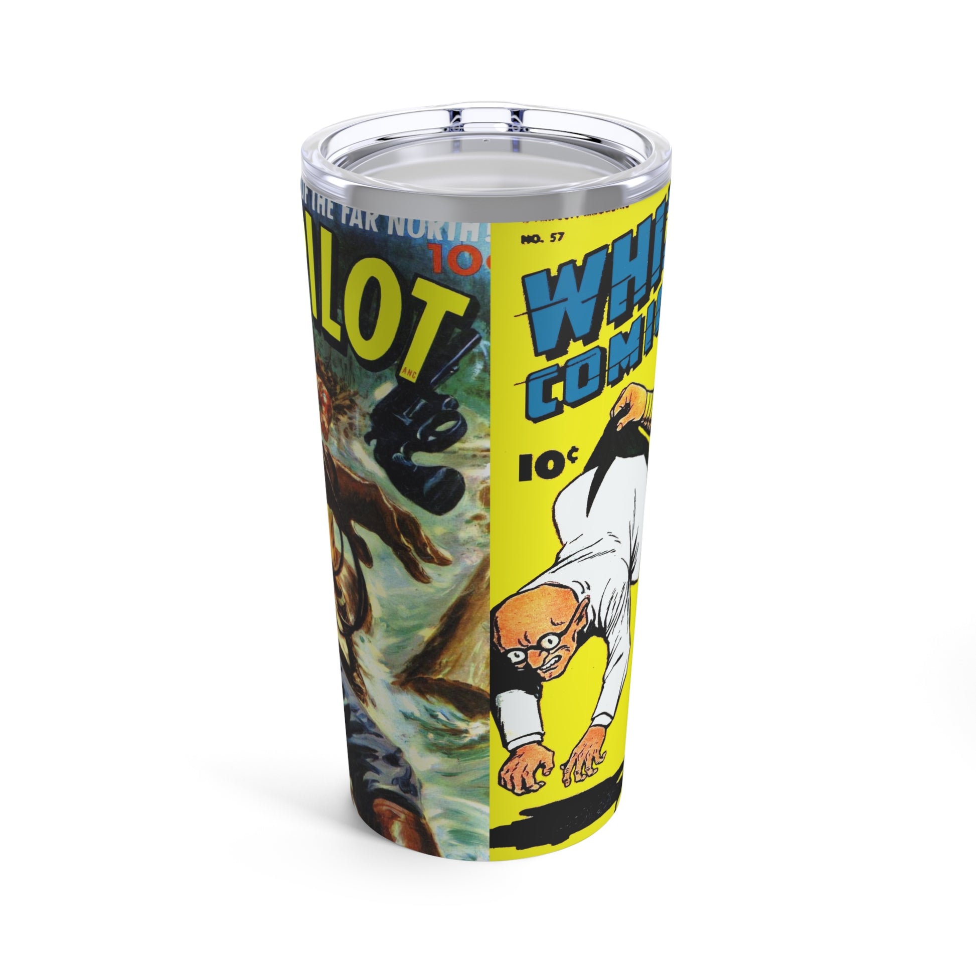 Retro Comic Book Tumbler - Old School Male 